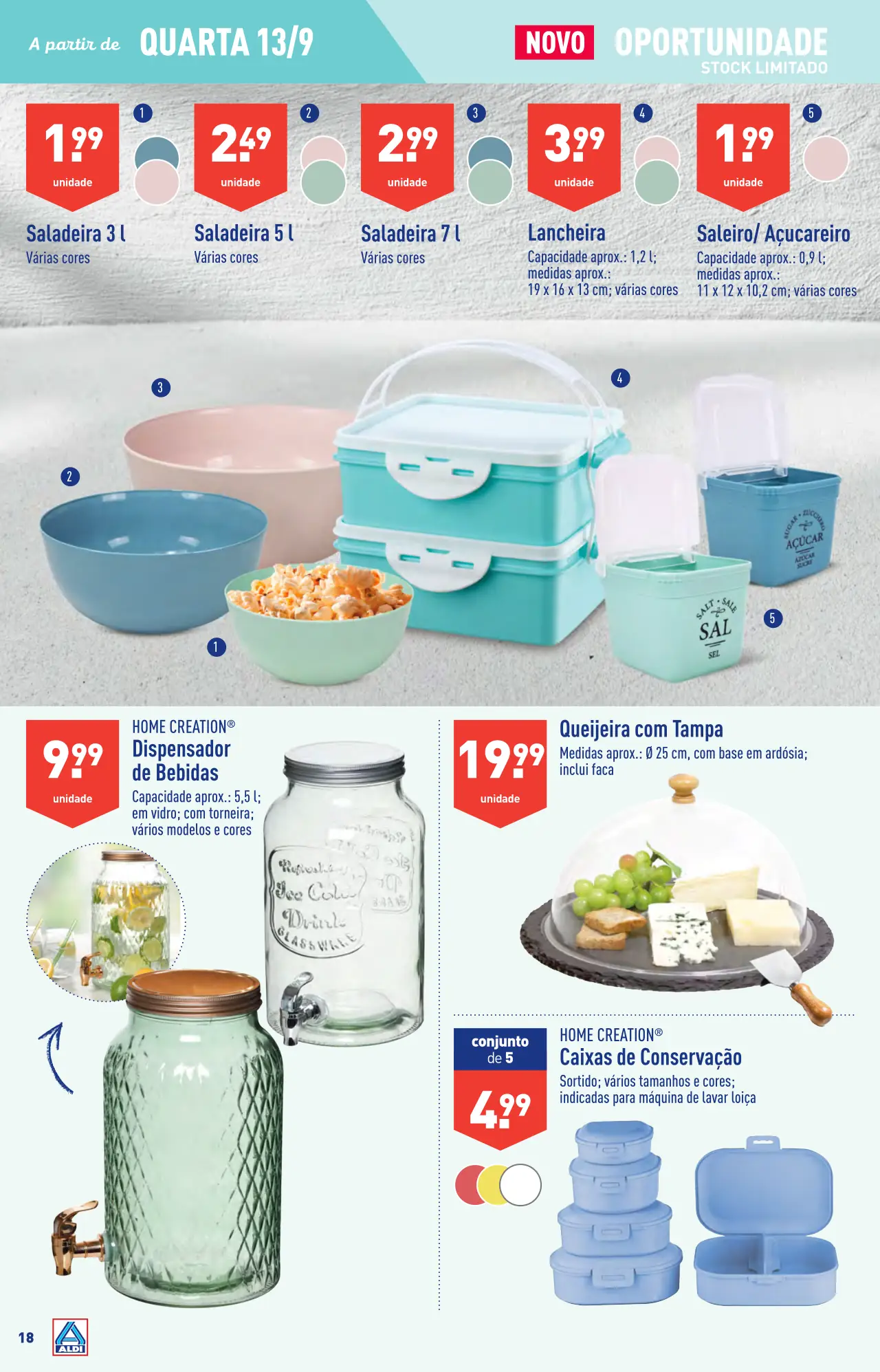 Antevis&atilde;o Folheto ALDI (13 a 19 setembro)