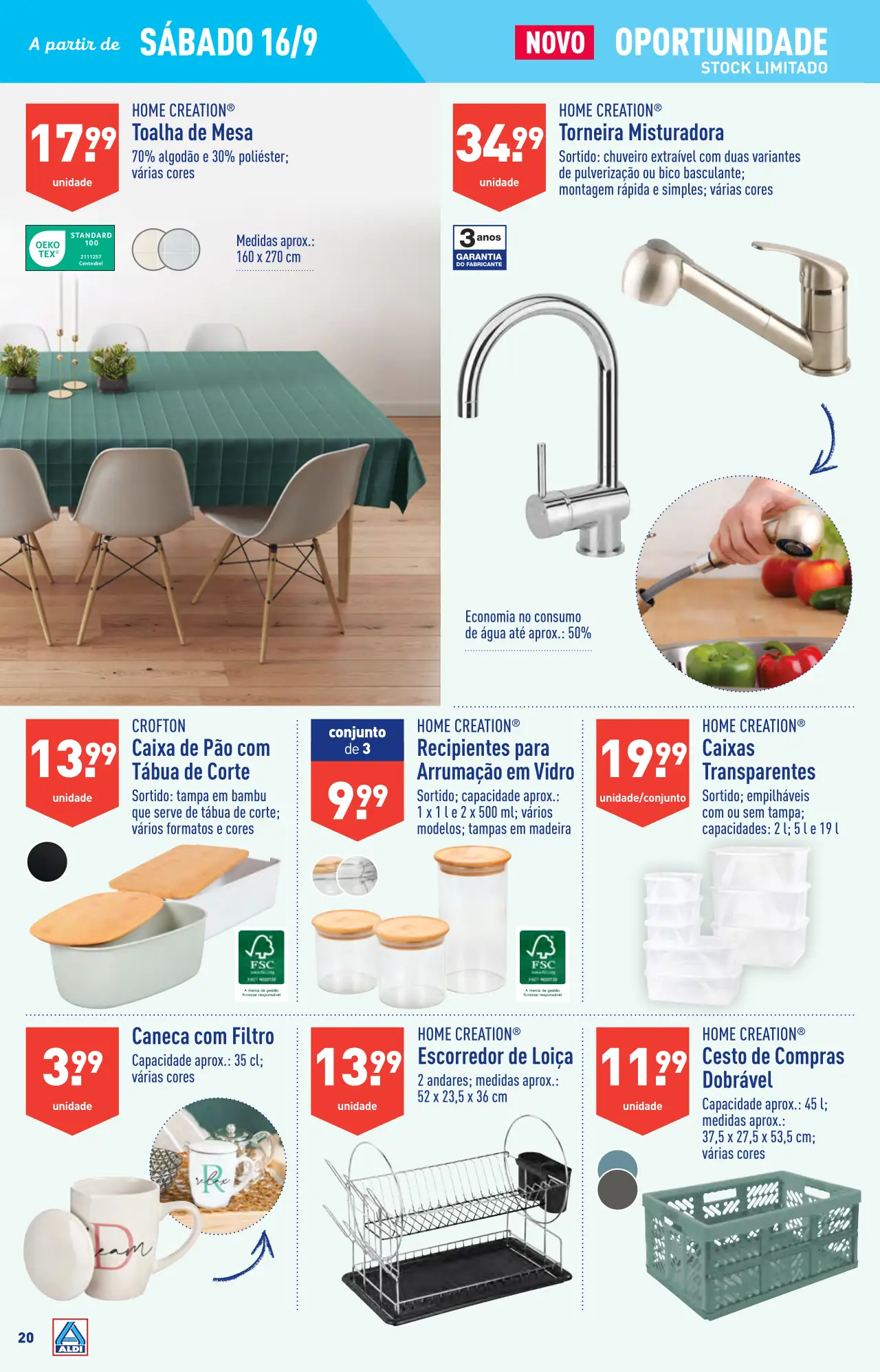 Antevis&atilde;o Folheto ALDI (13 a 19 setembro)