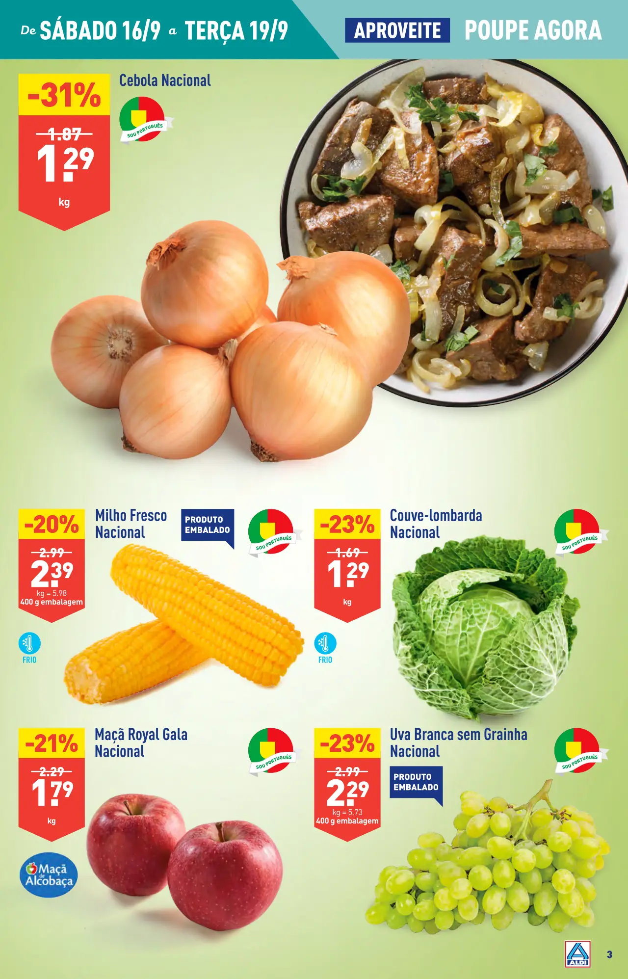 Antevis&atilde;o Folheto ALDI (13 a 19 setembro)