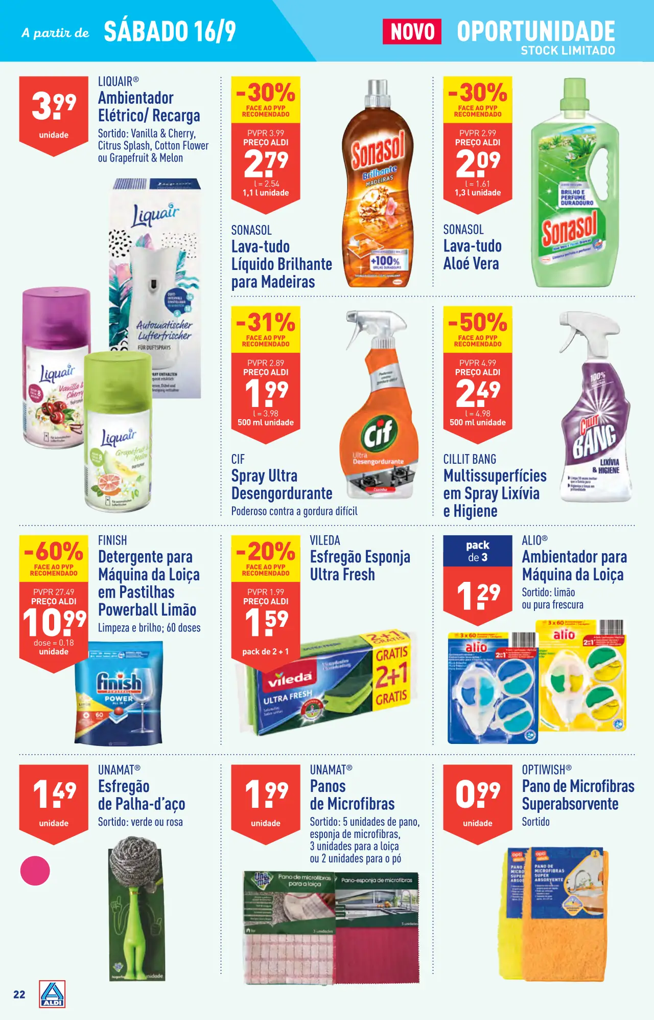 Antevis&atilde;o Folheto ALDI (13 a 19 setembro)