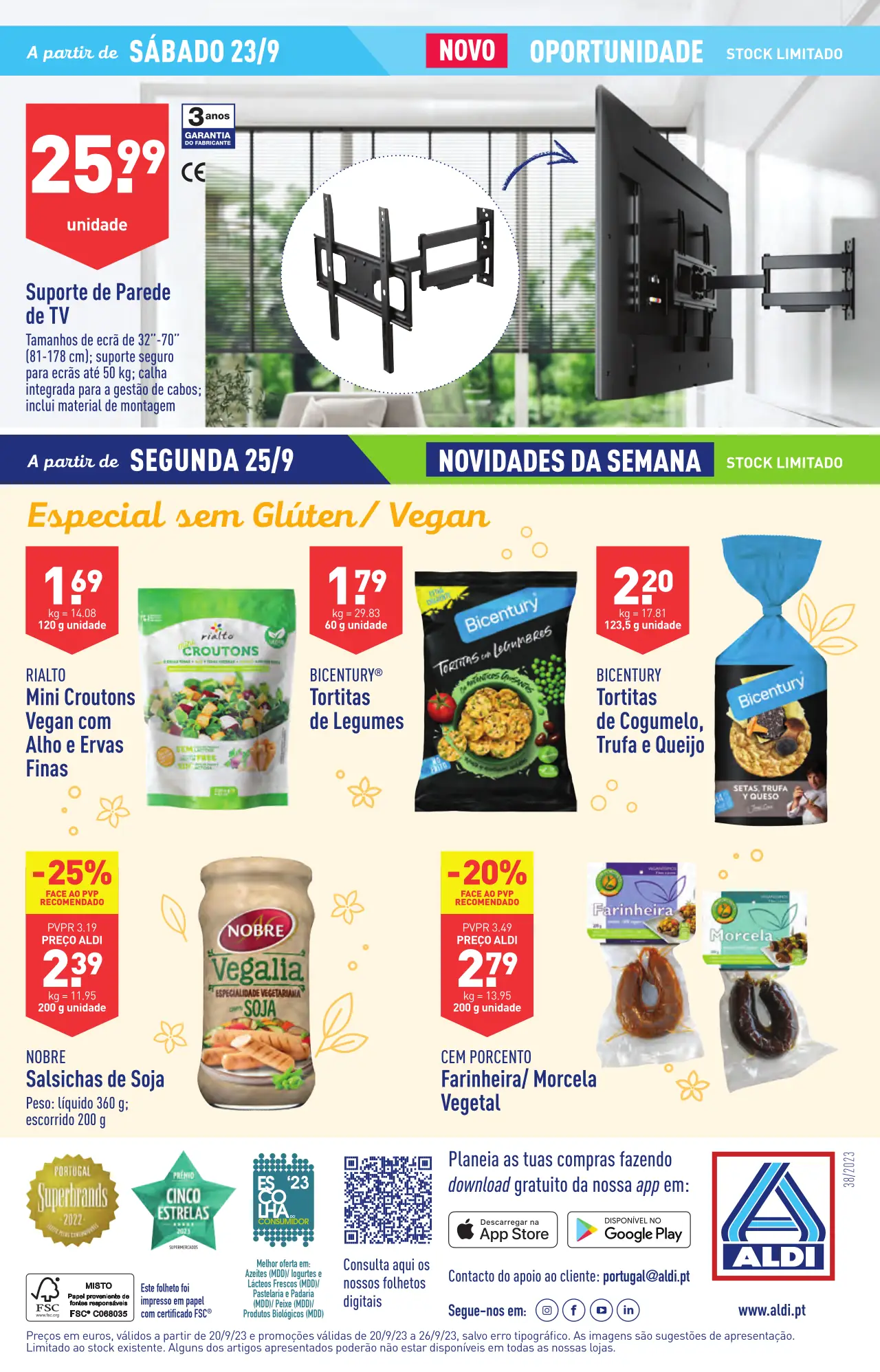 Antevis&atilde;o Folheto ALDI (20 a 26 setembro)