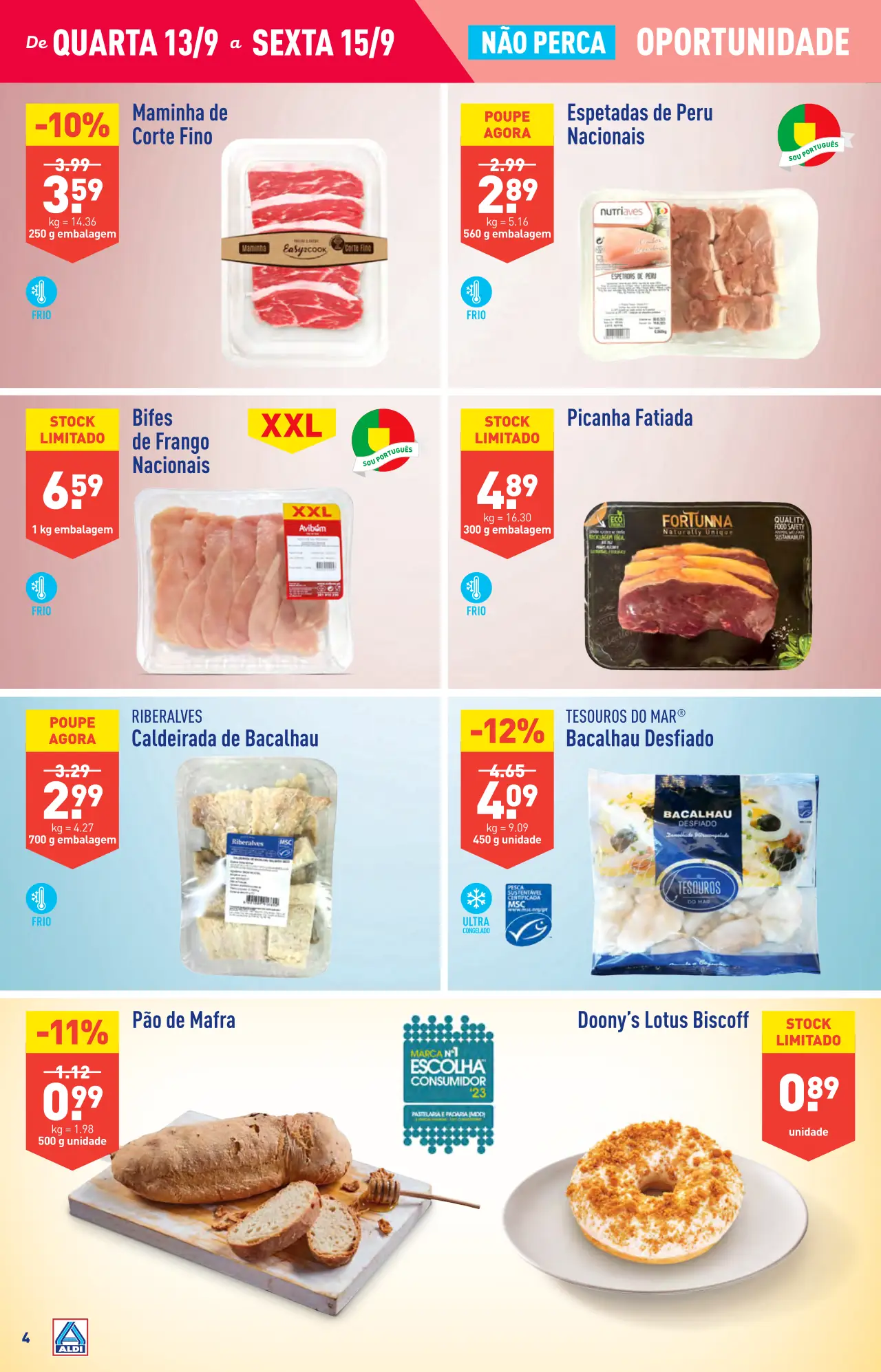 Antevis&atilde;o Folheto ALDI (13 a 19 setembro)