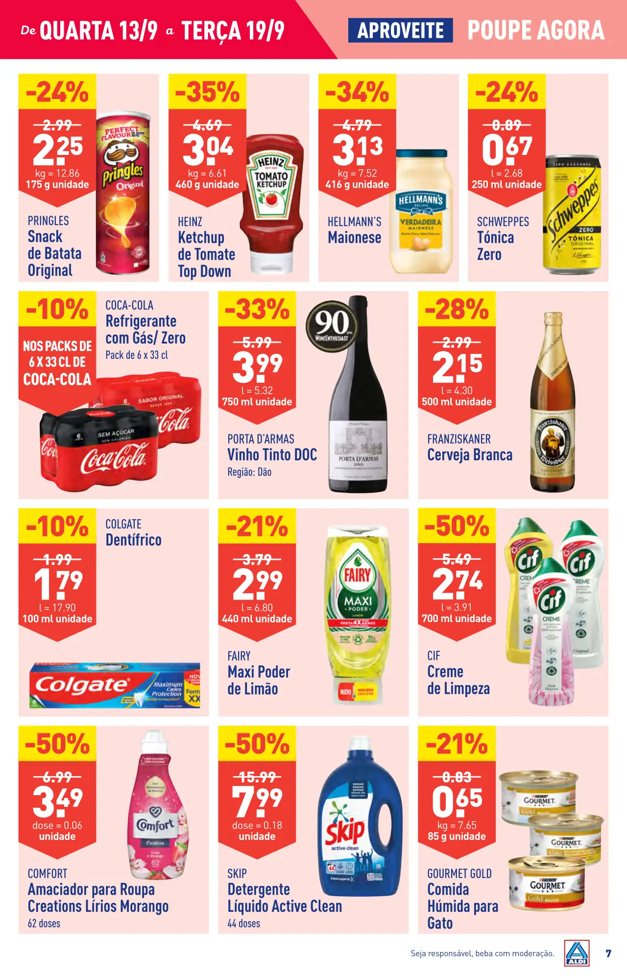 Antevis&atilde;o Folheto ALDI (13 a 19 setembro)