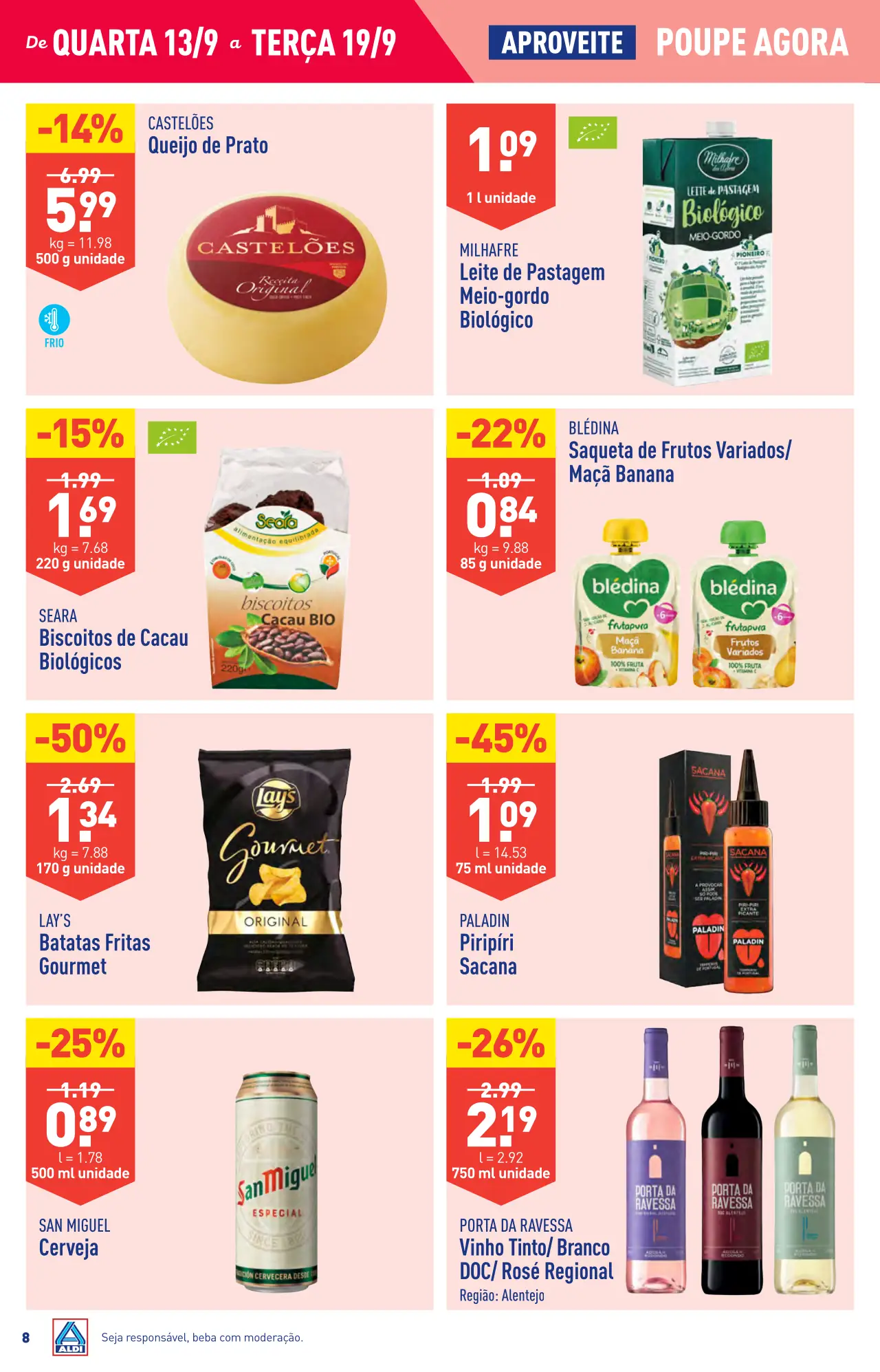 Antevis&atilde;o Folheto ALDI (13 a 19 setembro)