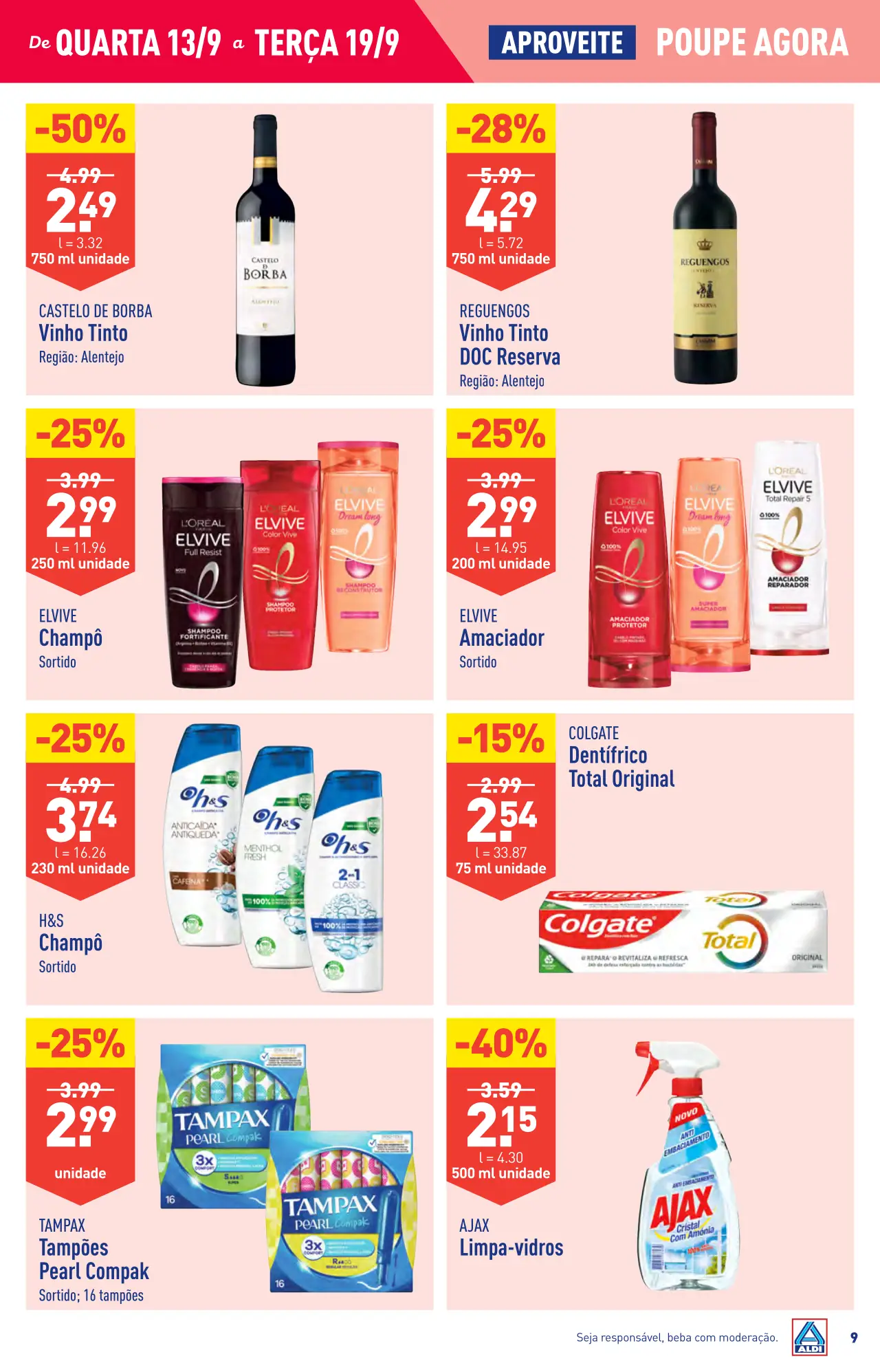 Antevis&atilde;o Folheto ALDI (13 a 19 setembro)