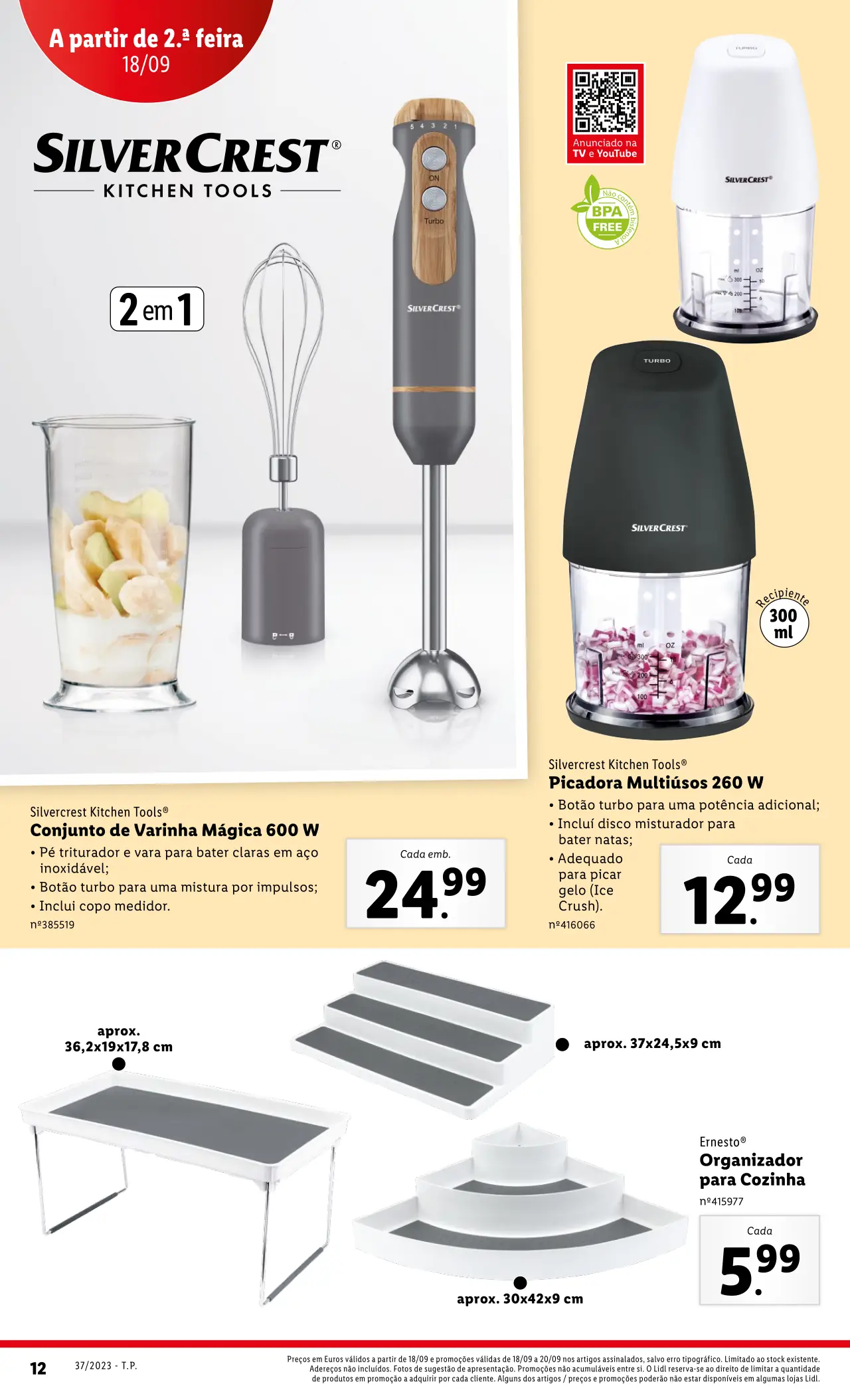 Antevis&atilde;o Folheto LiDL Novidades (a partir de 14 setembro)