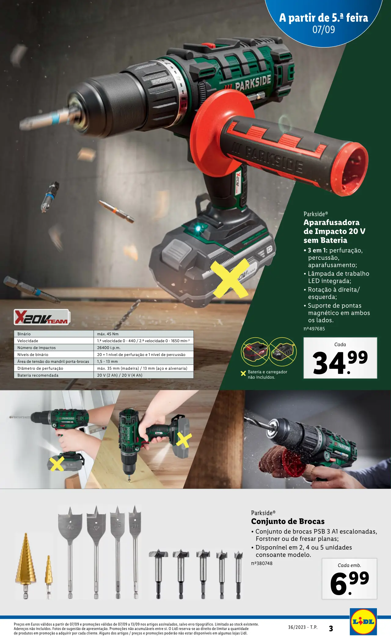 Antevis&atilde;o Folheto LiDL Novidades (a partir de 7 setembro)