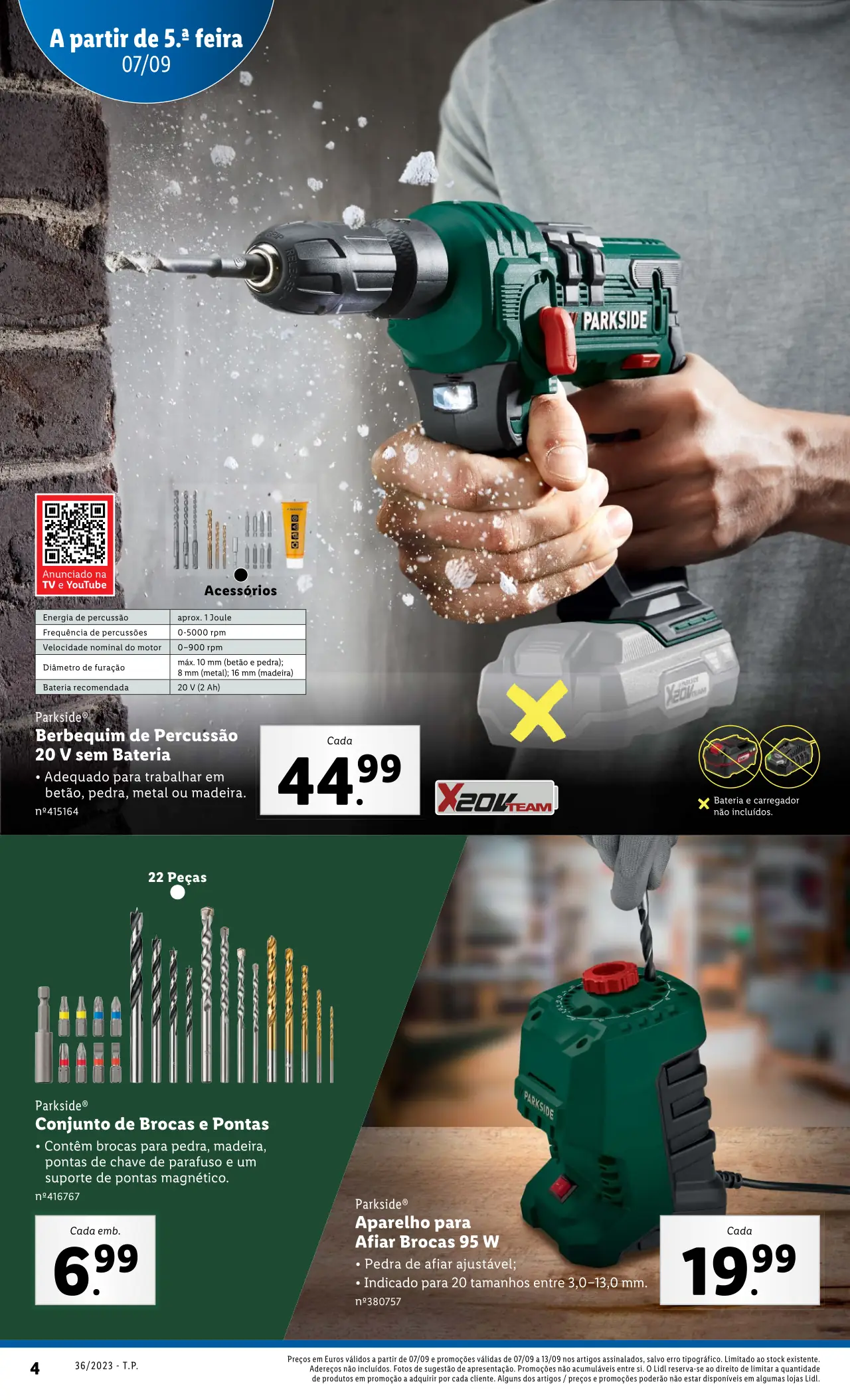 Antevis&atilde;o Folheto LiDL Novidades (a partir de 7 setembro)