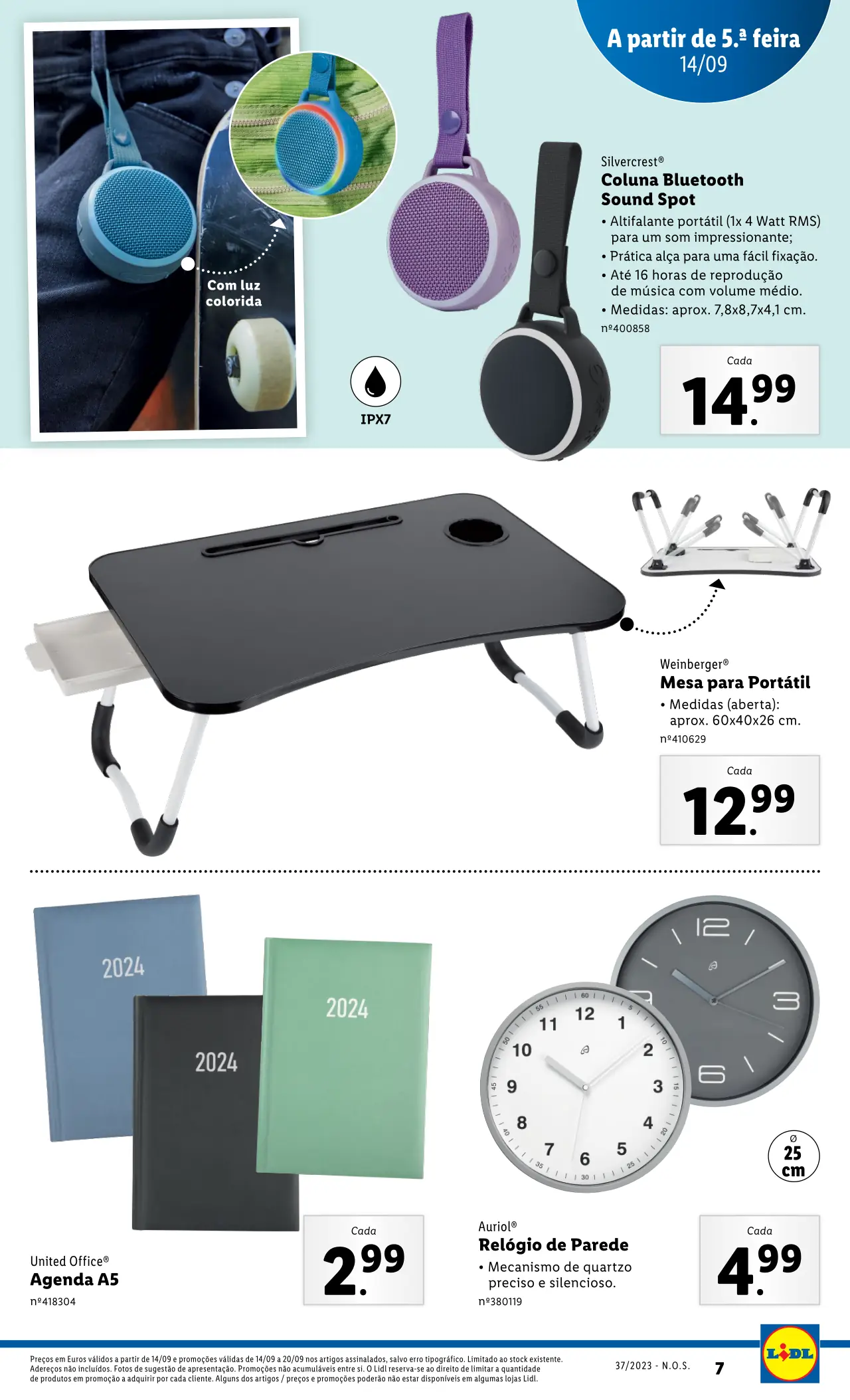 Antevis&atilde;o Folheto LiDL Novidades (a partir de 14 setembro)