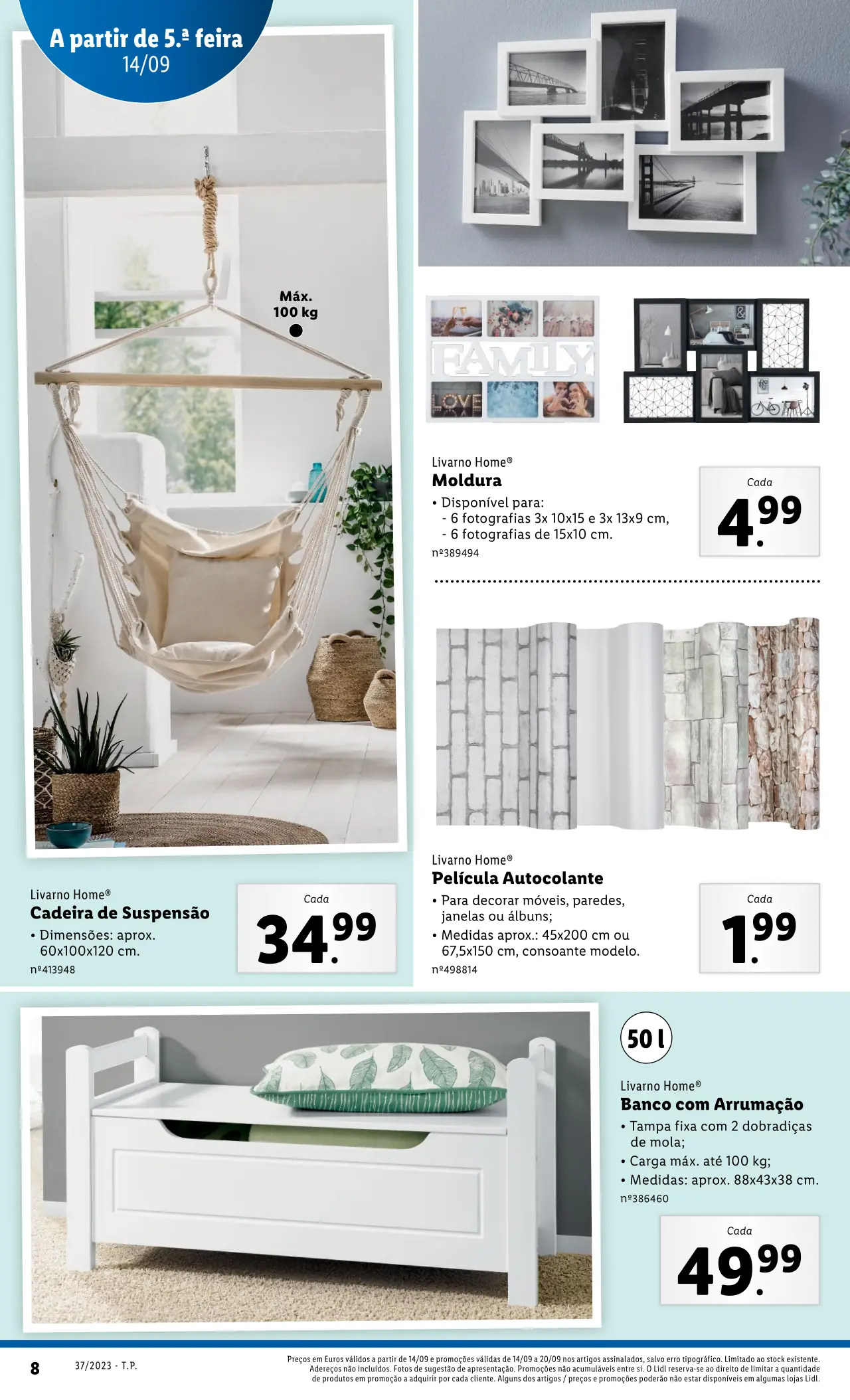 Antevis&atilde;o Folheto LiDL Novidades (a partir de 14 setembro)