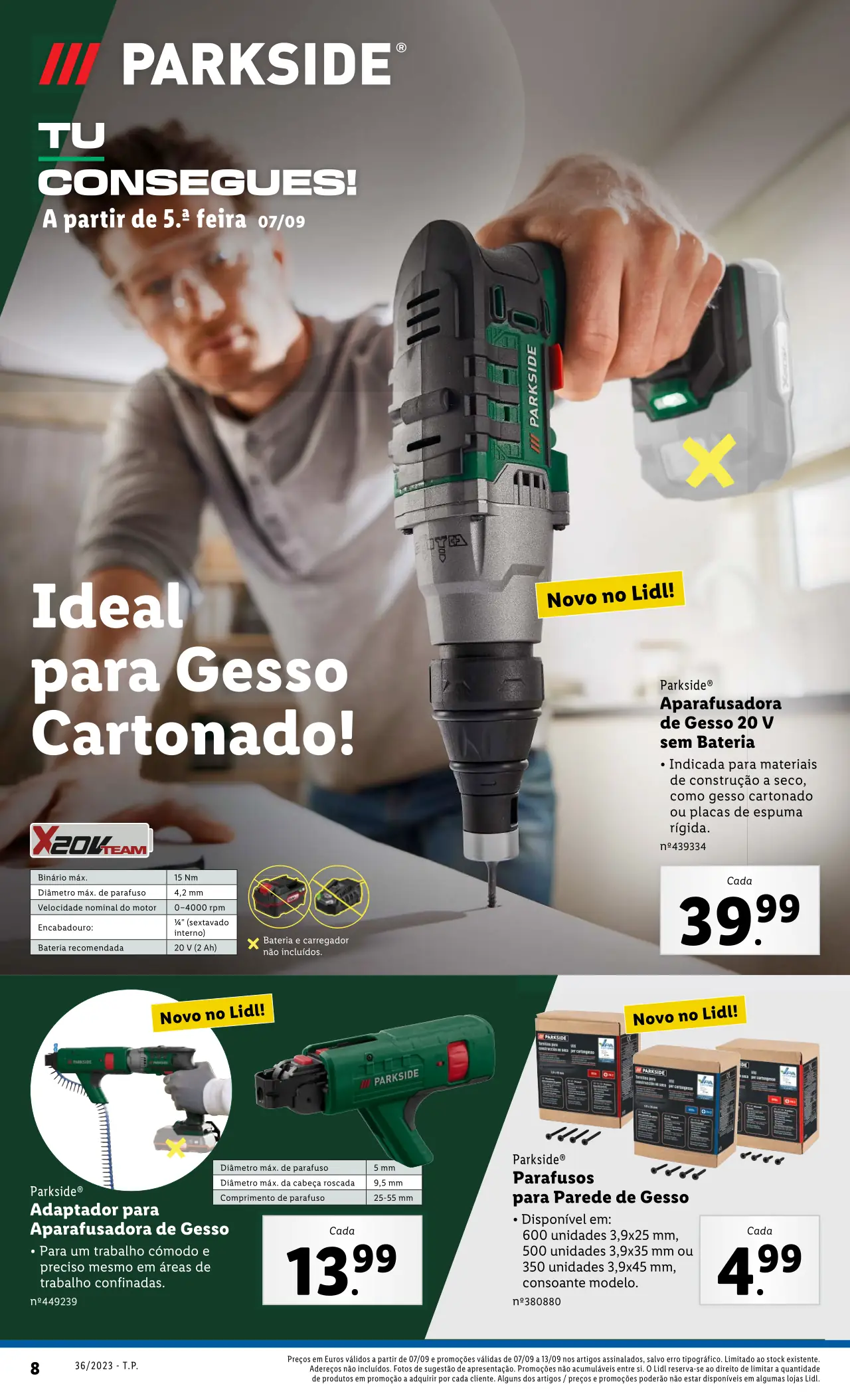 Antevis&atilde;o Folheto LiDL Novidades (a partir de 7 setembro)