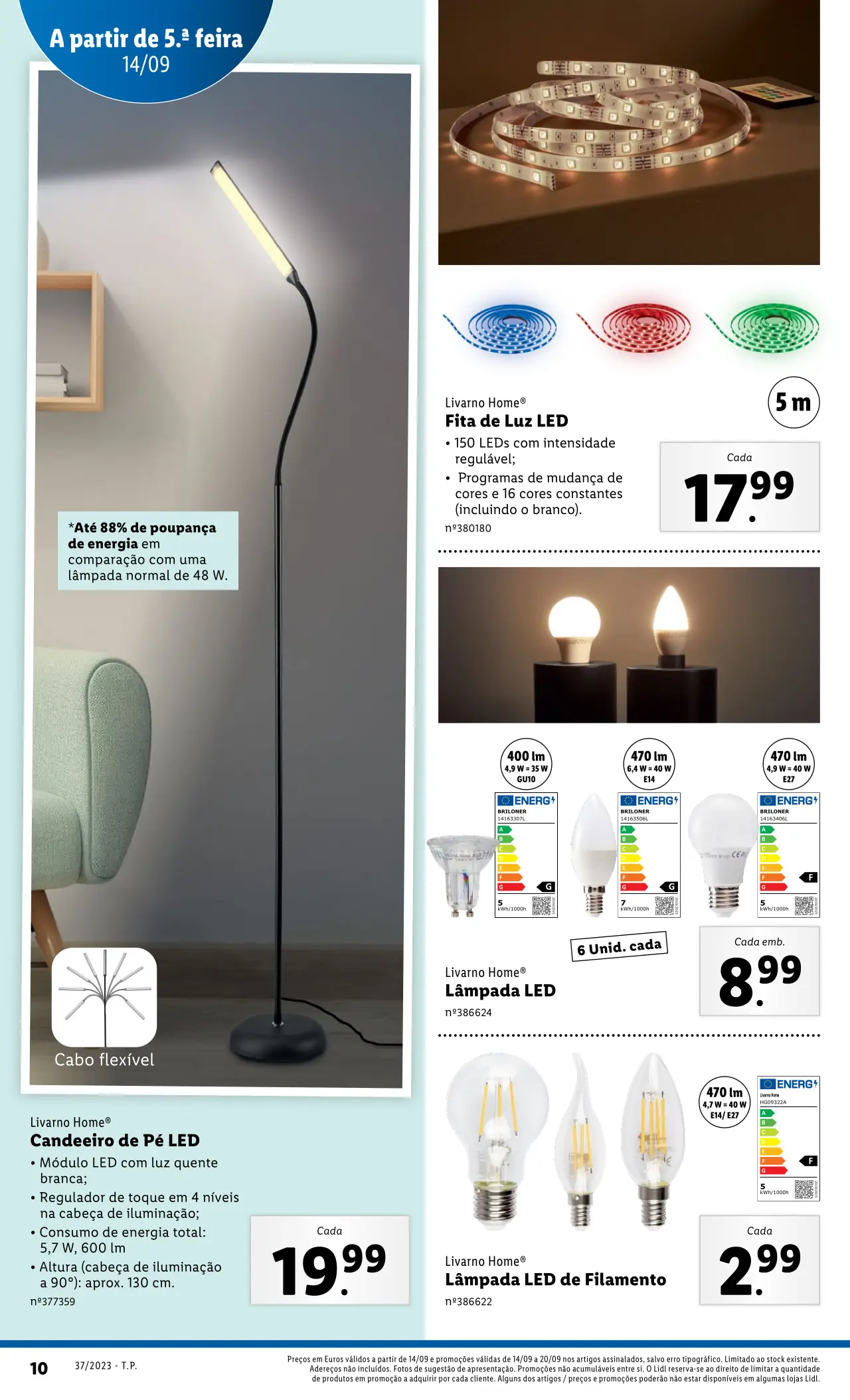 Antevis&atilde;o Folheto LiDL Novidades (a partir de 14 setembro)