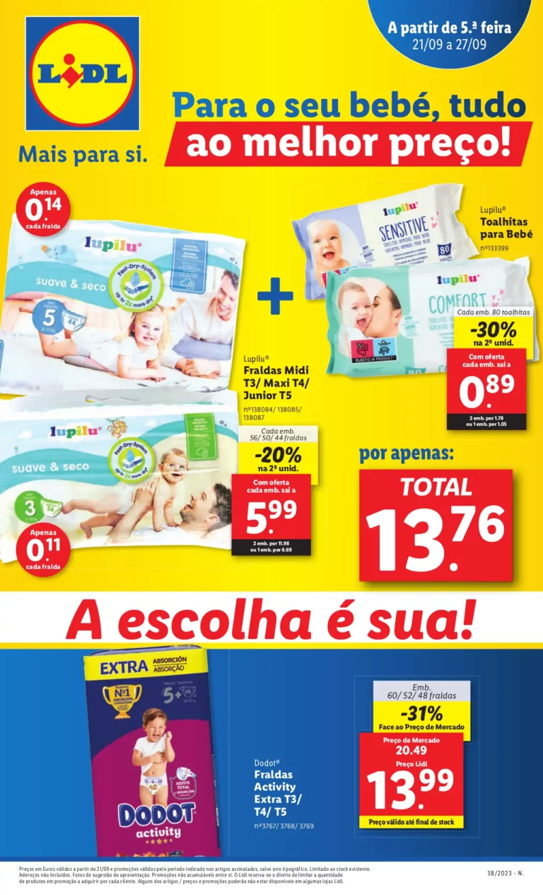 Antevis&atilde;o Folheto LiDL Promo&ccedil;&otilde;es (21 a 27 setembro)