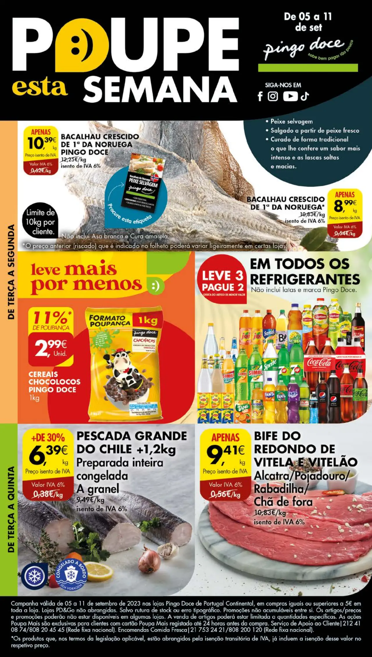 Antevis&atilde;o Folheto Pingo Doce (5 a 11 setembro)