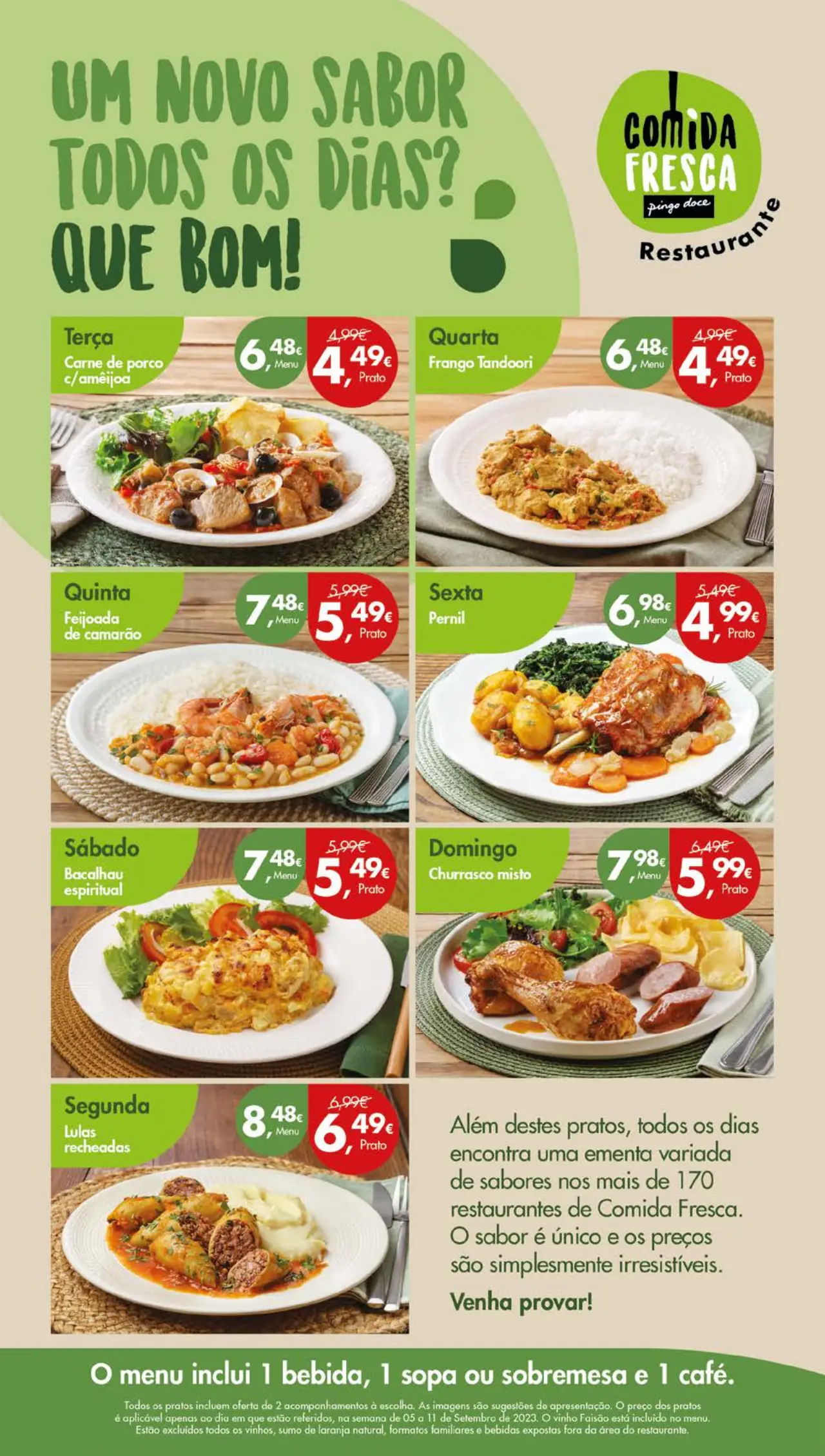 Antevis&atilde;o Folheto Pingo Doce (5 a 11 setembro)