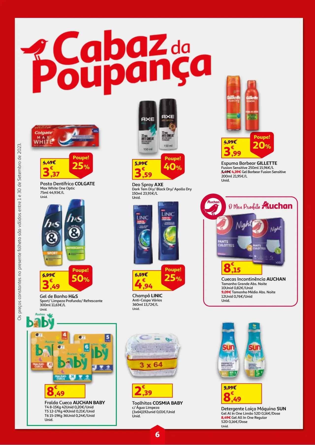 Folheto Auchan Cabaz Poupan&ccedil;a Setembro 2023