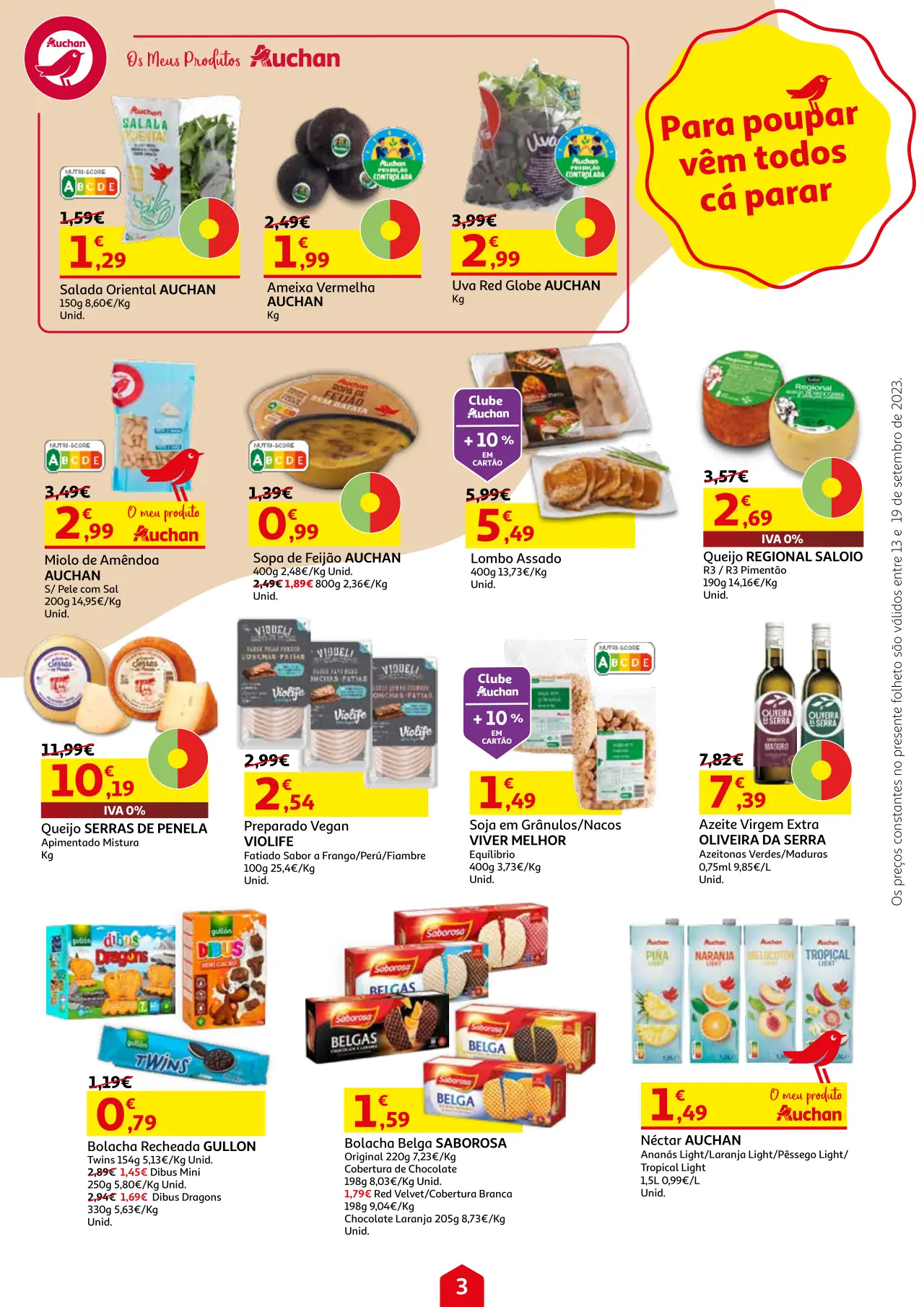 Folheto Auchan desta semana (13 a 19 setembro)