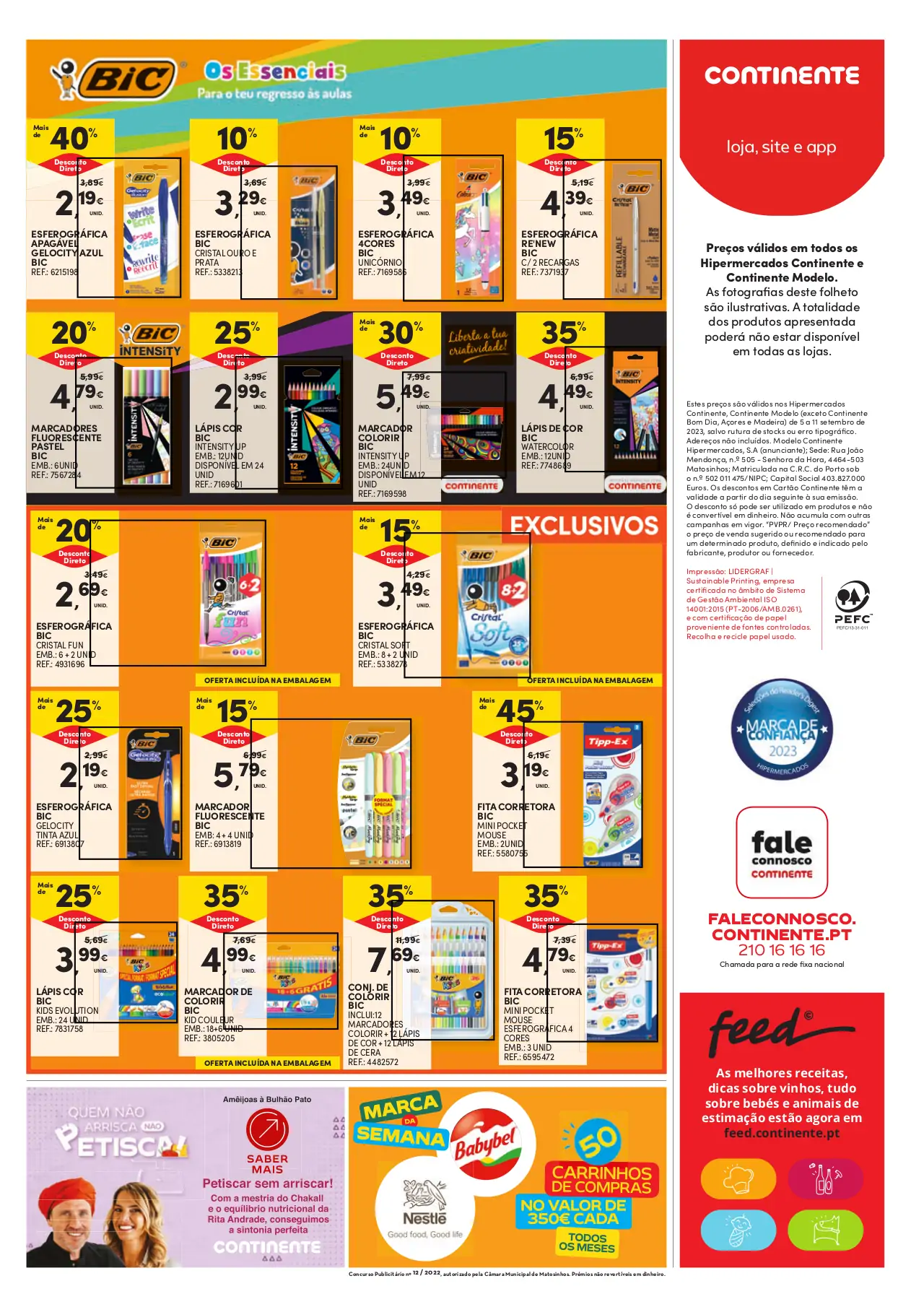 Folheto Continente desta semana (5 a 11 setembro)