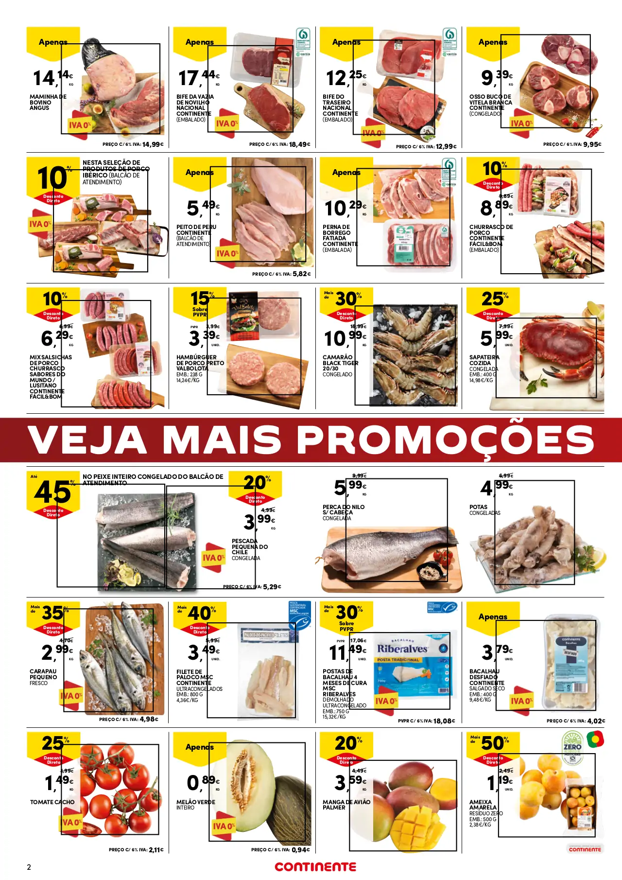 Folheto Continente fim-de-semana (8 a 11 setembro)