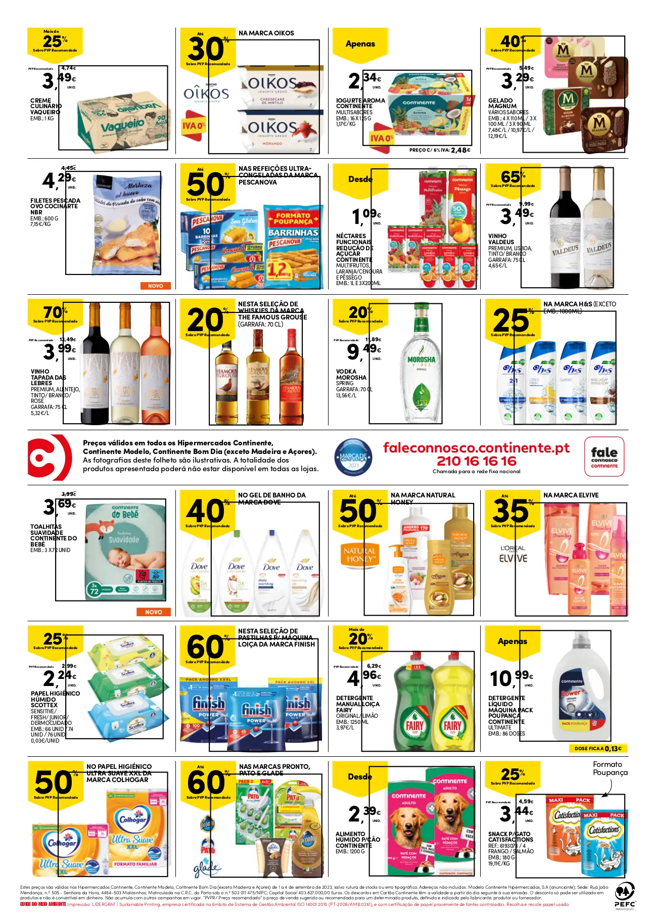 Folheto Continente fim-de-semana (1 a 4 setembro)