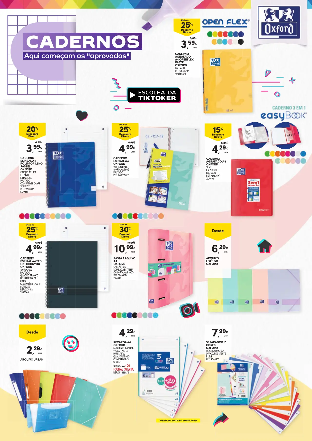 Folheto Continente especial Regresso &agrave;s Aulas (at&eacute; 17 setembro)