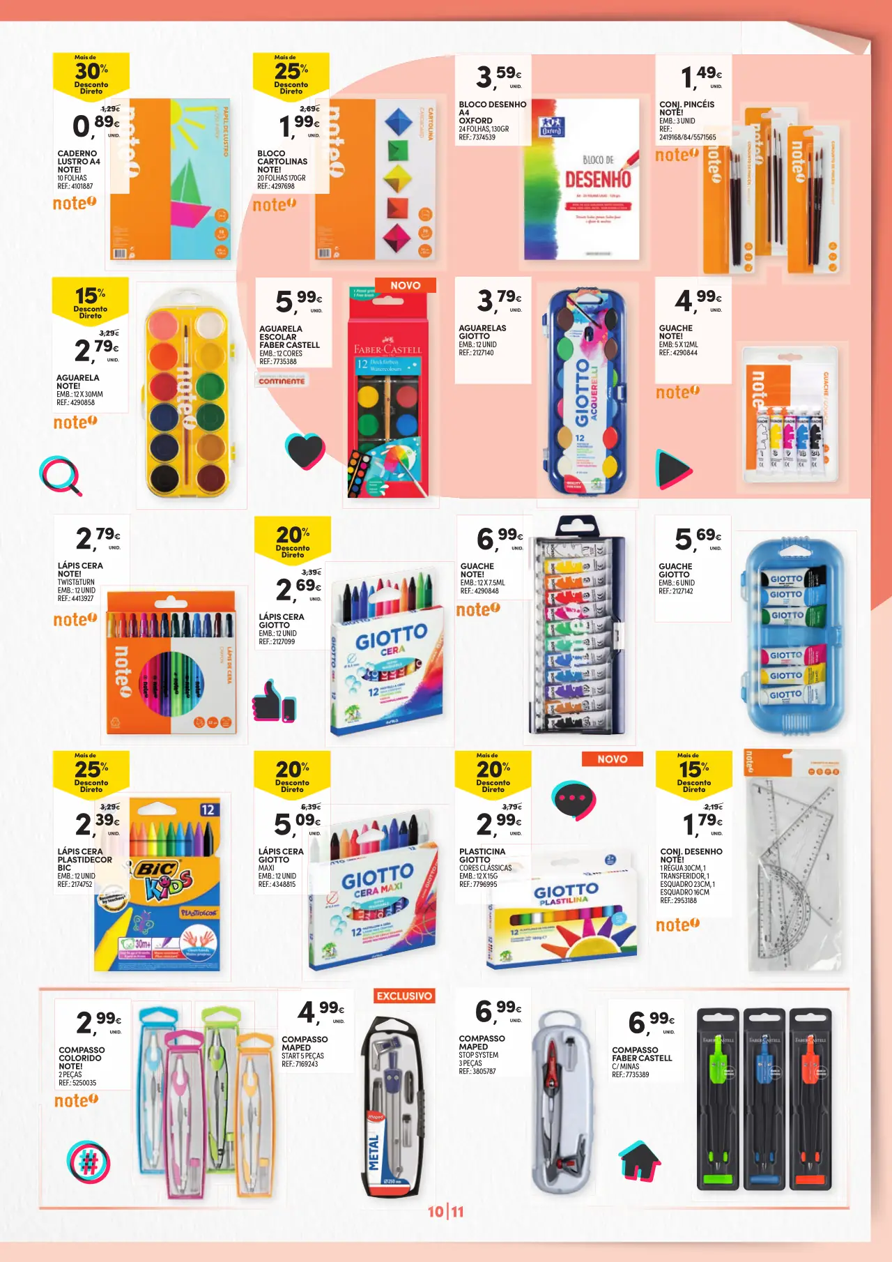 Folheto Continente especial Regresso &agrave;s Aulas (at&eacute; 17 setembro)