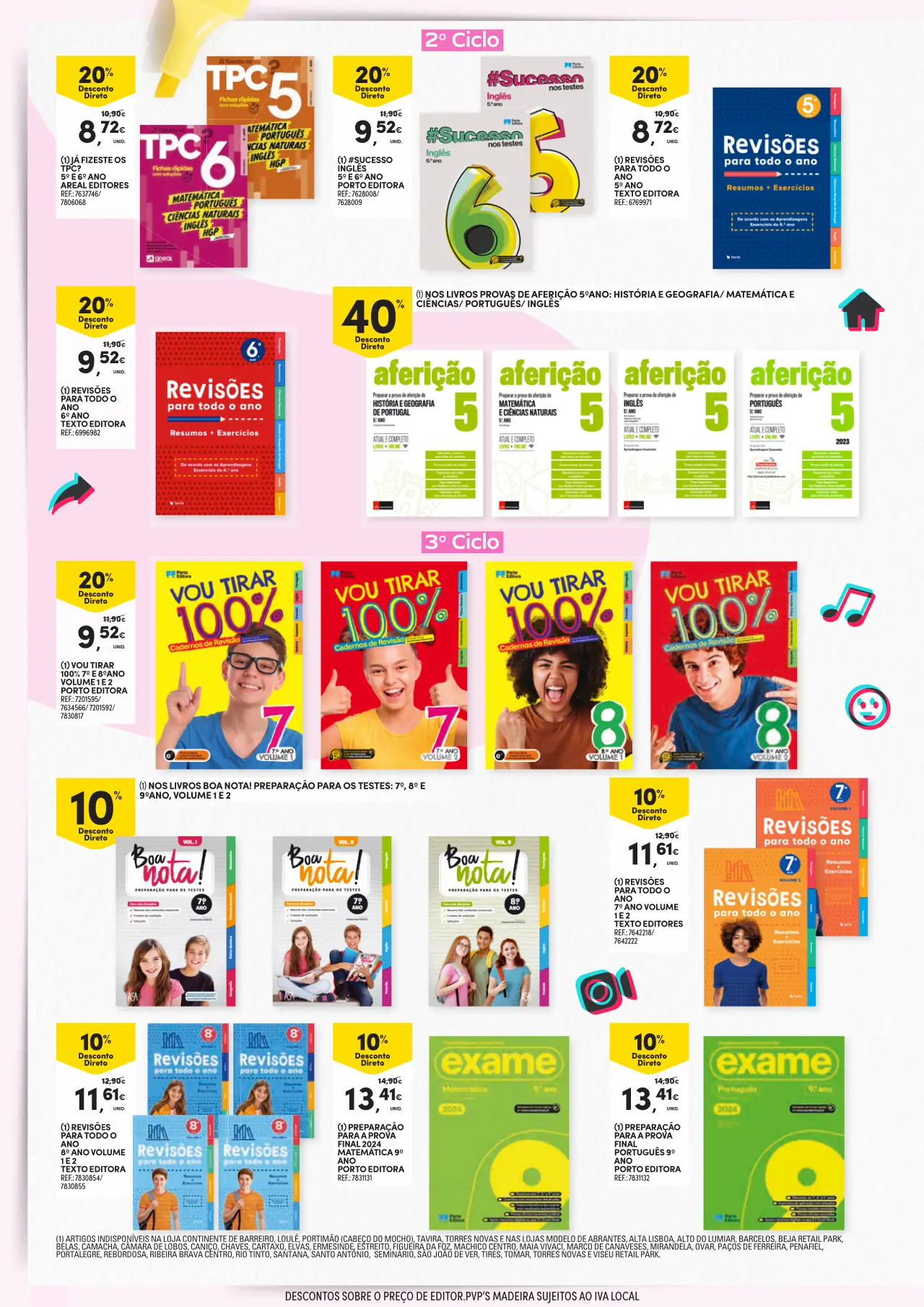 Folheto Continente especial Regresso &agrave;s Aulas (at&eacute; 17 setembro)