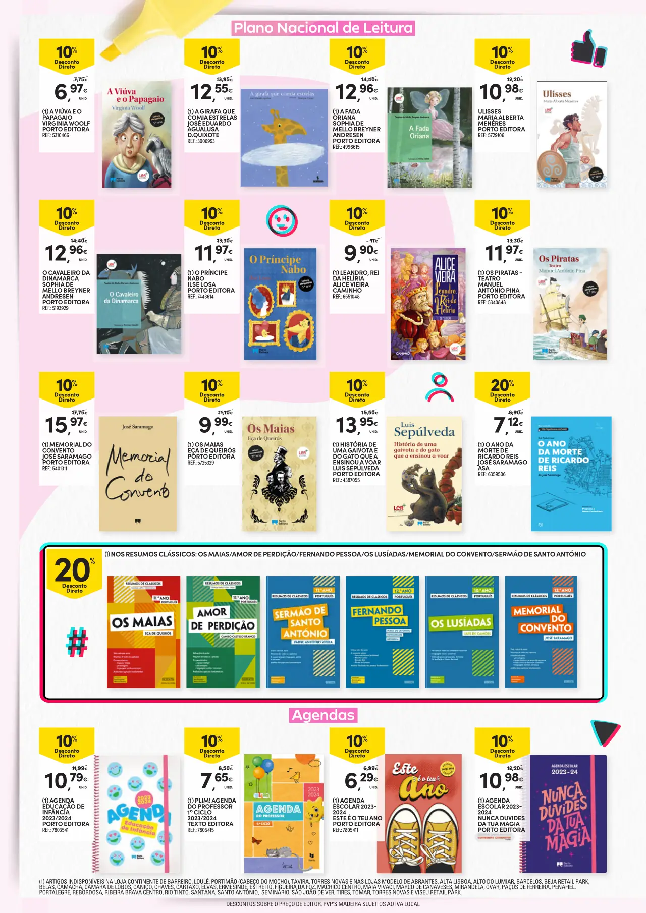 Folheto Continente especial Regresso &agrave;s Aulas (at&eacute; 17 setembro)