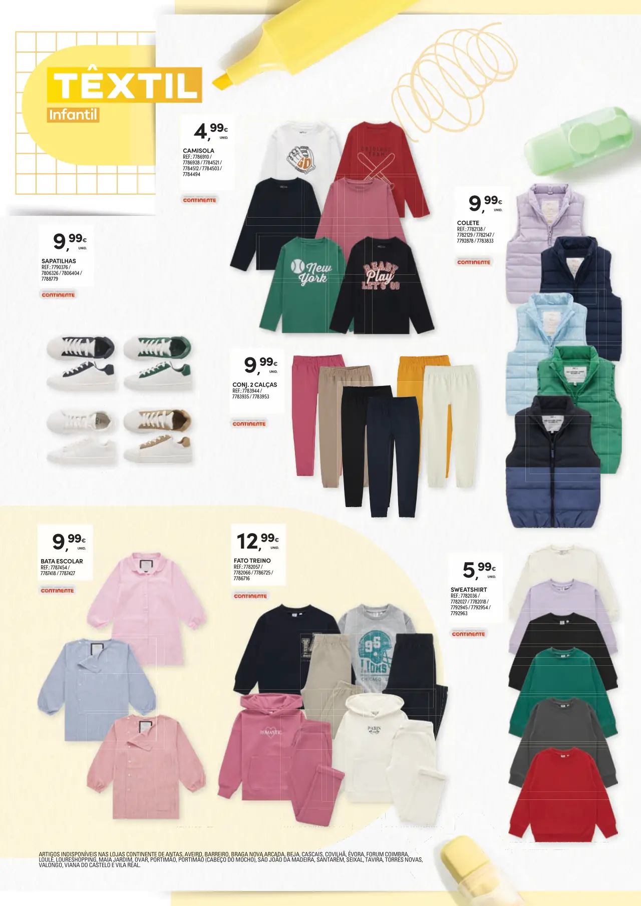 Folheto Continente especial Regresso &agrave;s Aulas (at&eacute; 17 setembro)