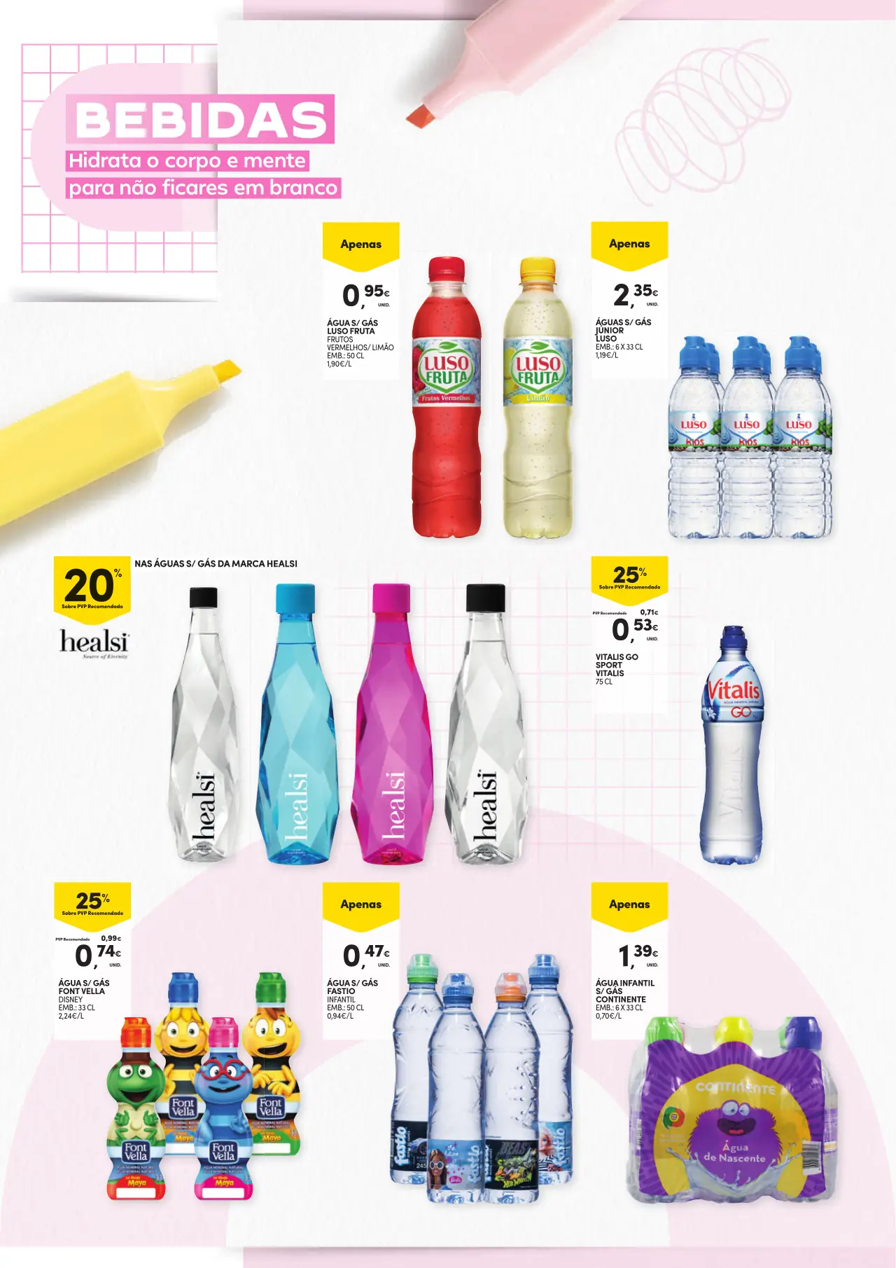 Folheto Continente especial Regresso &agrave;s Aulas (at&eacute; 17 setembro)