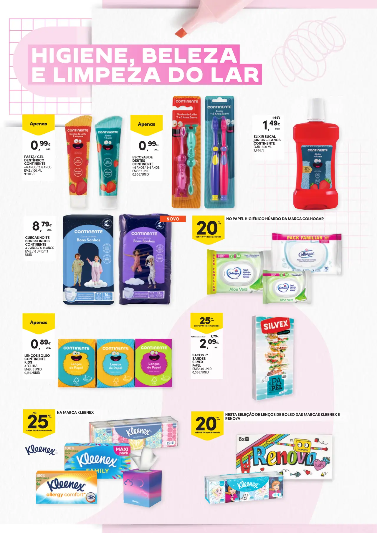 Folheto Continente especial Regresso &agrave;s Aulas (at&eacute; 17 setembro)