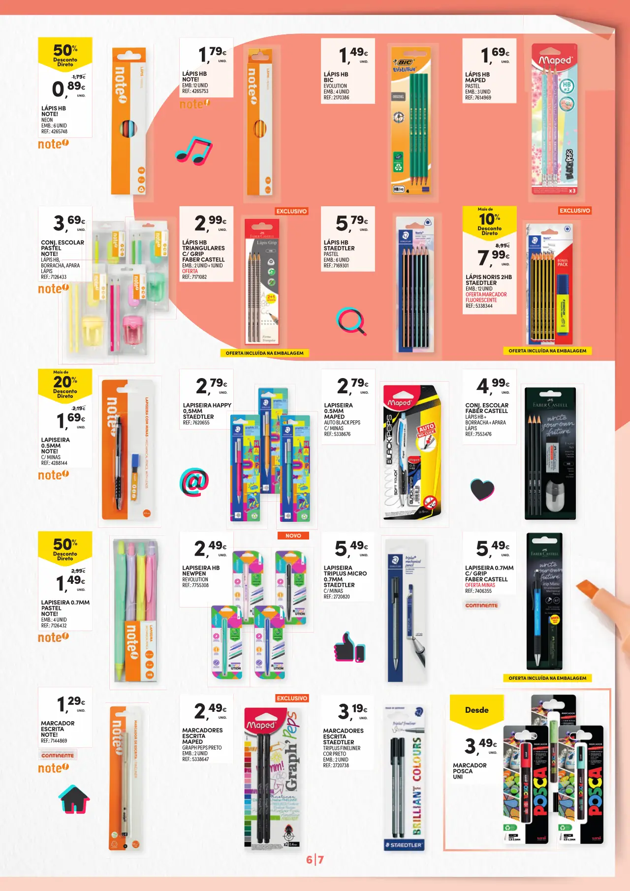 Folheto Continente especial Regresso &agrave;s Aulas (at&eacute; 17 setembro)