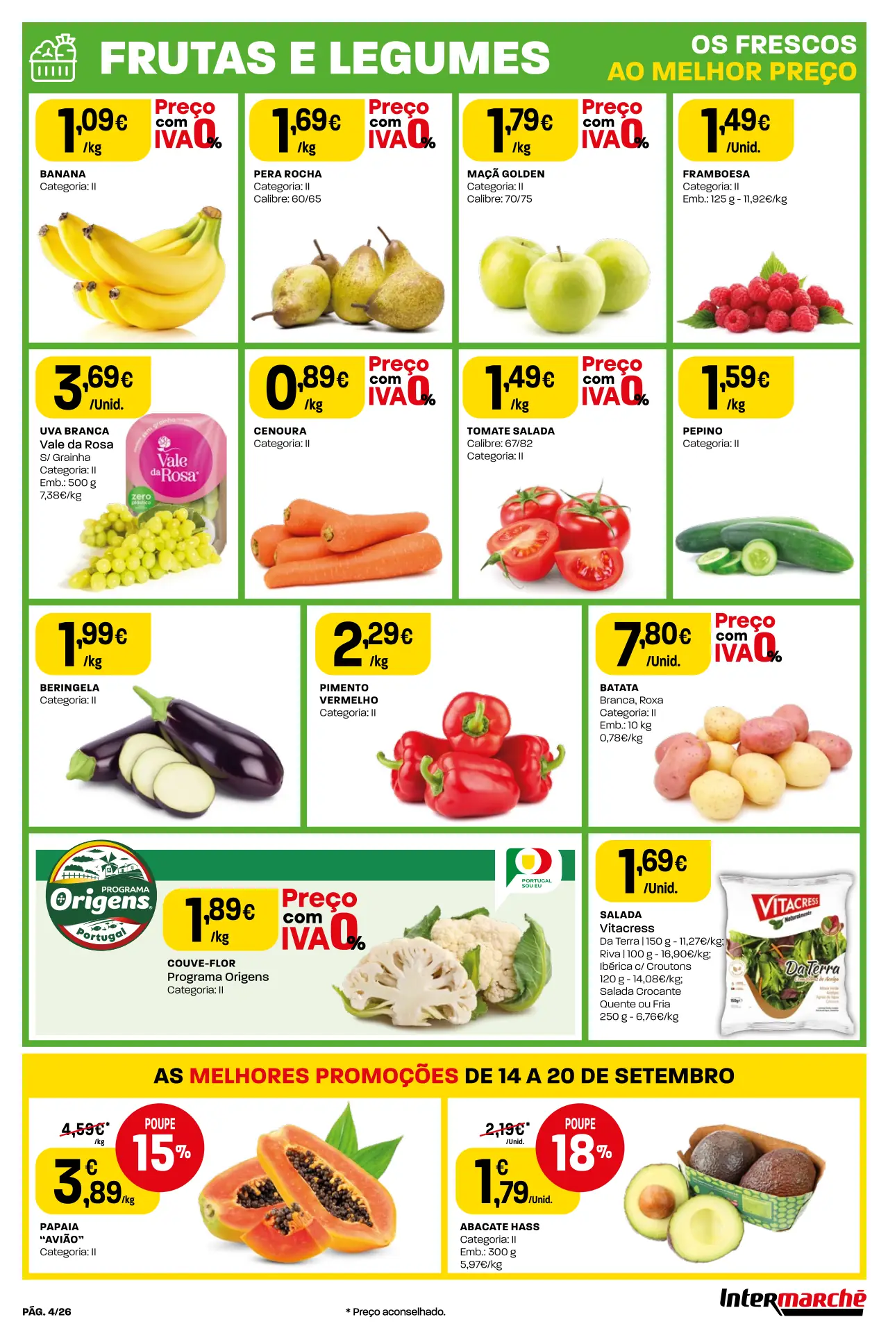 Antevis&atilde;o Folheto Intermarch&eacute; (14 a 20 setembro)