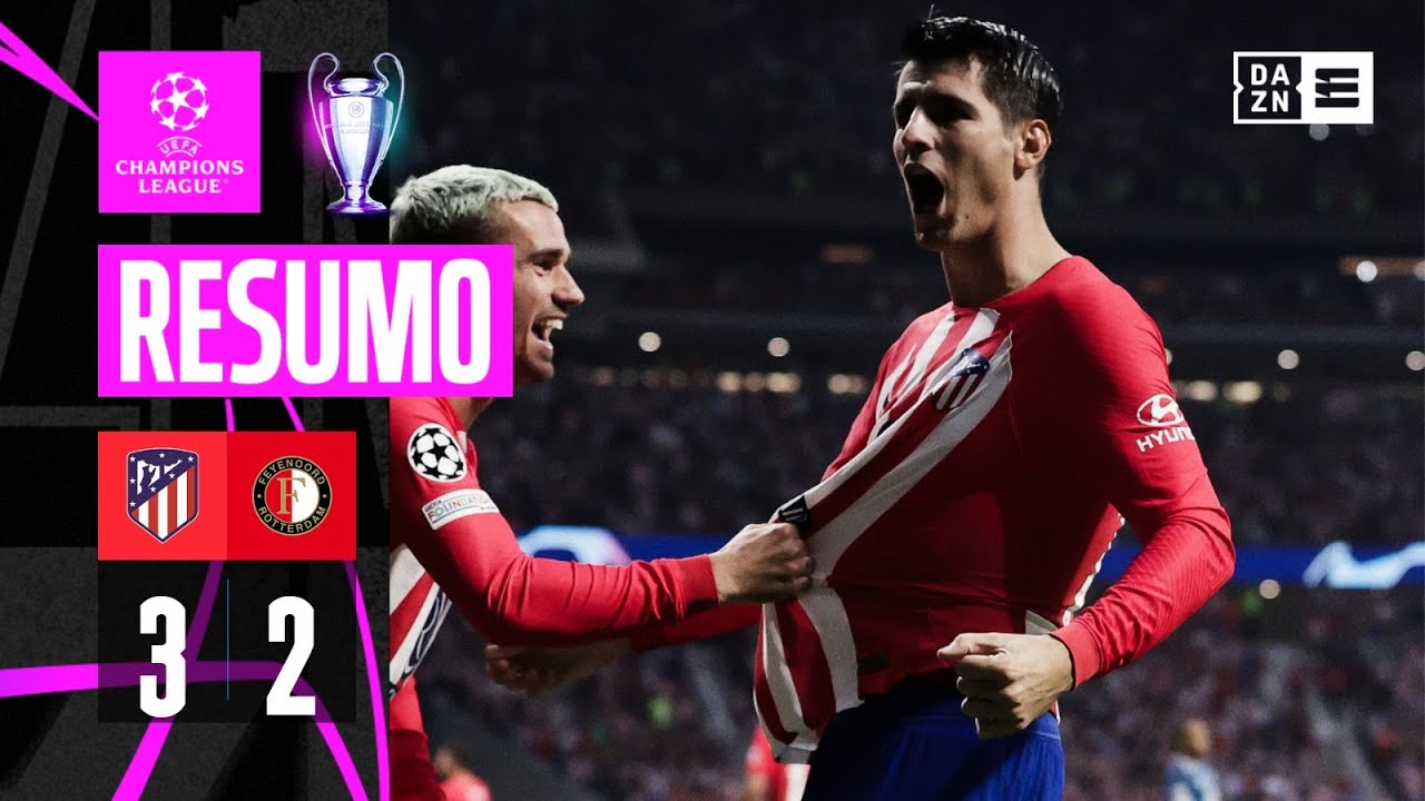 Resumo | Atl. Madrid 3-2 Feyenoord | Champions League 23/24