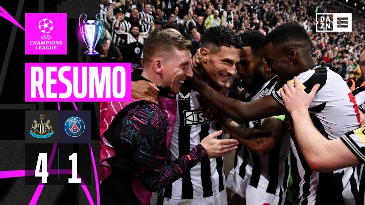 Resumo | Newcastle 4-1 PSG | Champions League 23/24