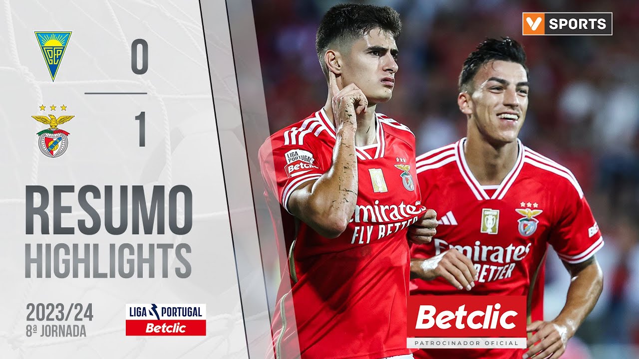 Resumo: Estoril Praia 0-1 Benfica (Liga 23/24 #8)