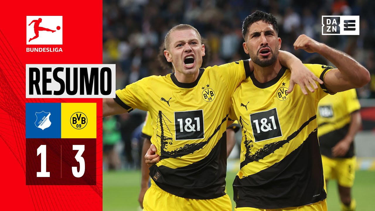 Resumo | Hoffenheim 1-3 Dortmund | Bundesliga 23/24