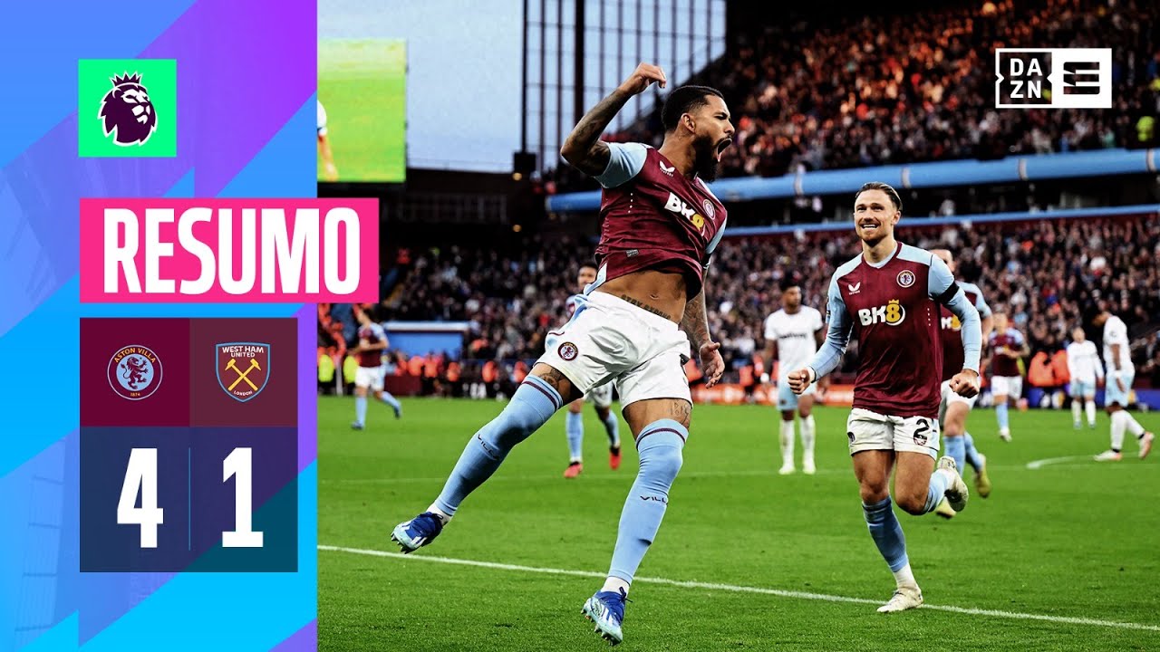 Resumo | Aston Villa 4-1 West Ham | Premier League 23/24