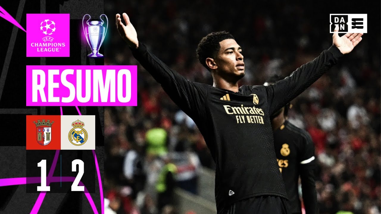 Resumo | SC Braga 1-2 Real Madrid | Champions League 23/24