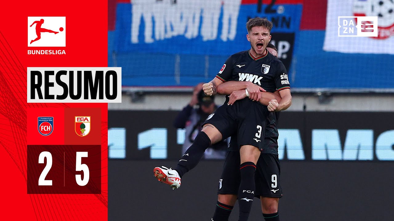 Resumo | Heidenheim 2-5 Augsburg | Bundesliga 23/24