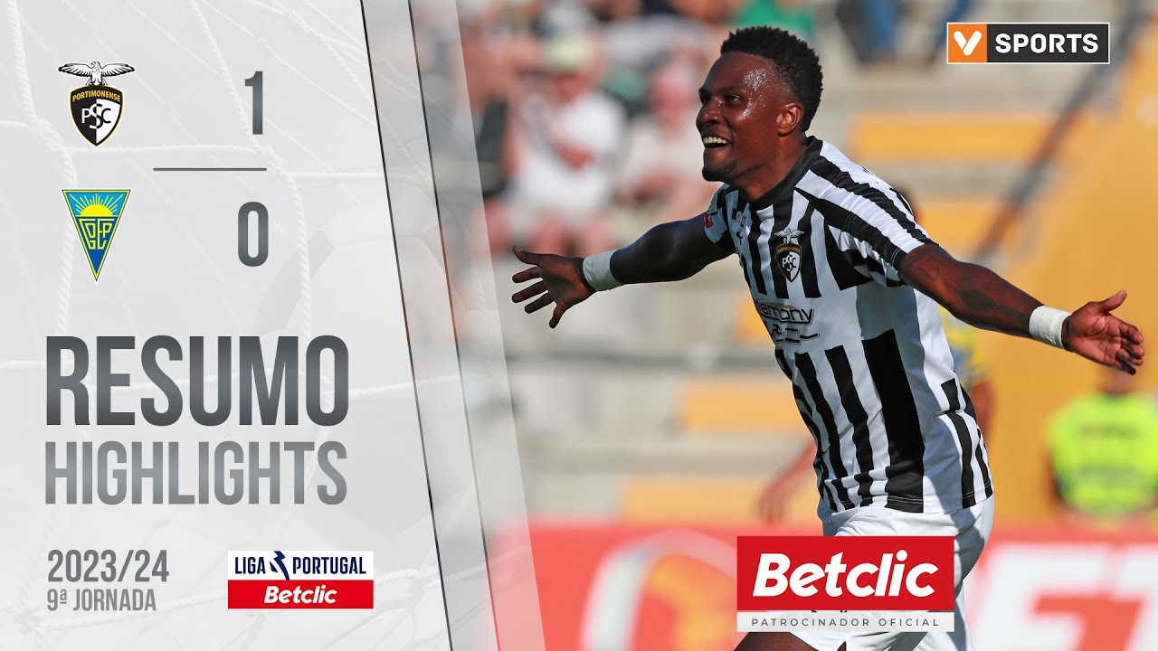 Resumo: Portimonense 1-0 Estoril Praia (Liga 23/24 #9)