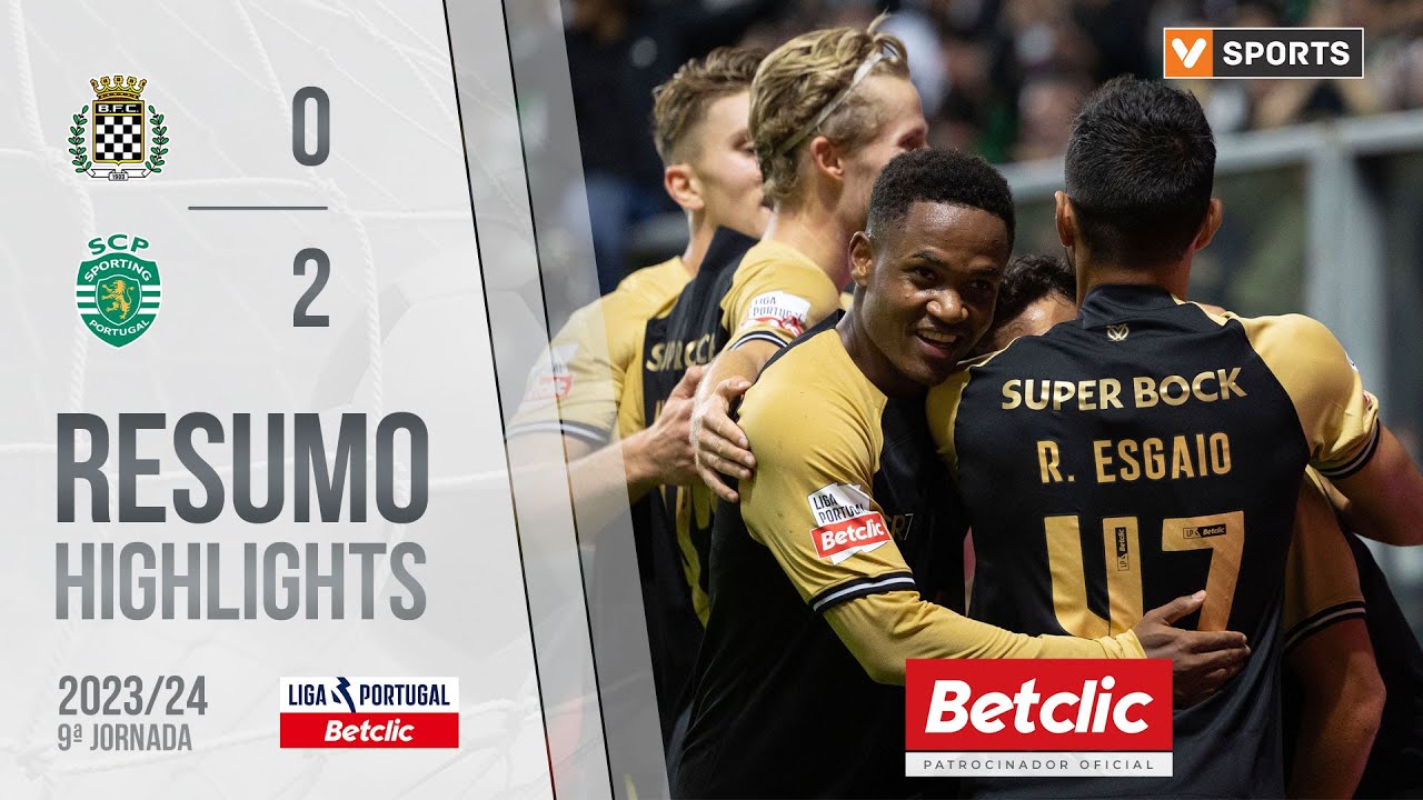 Resumo: Boavista 0-2 Sporting (Liga 23/24 #9)