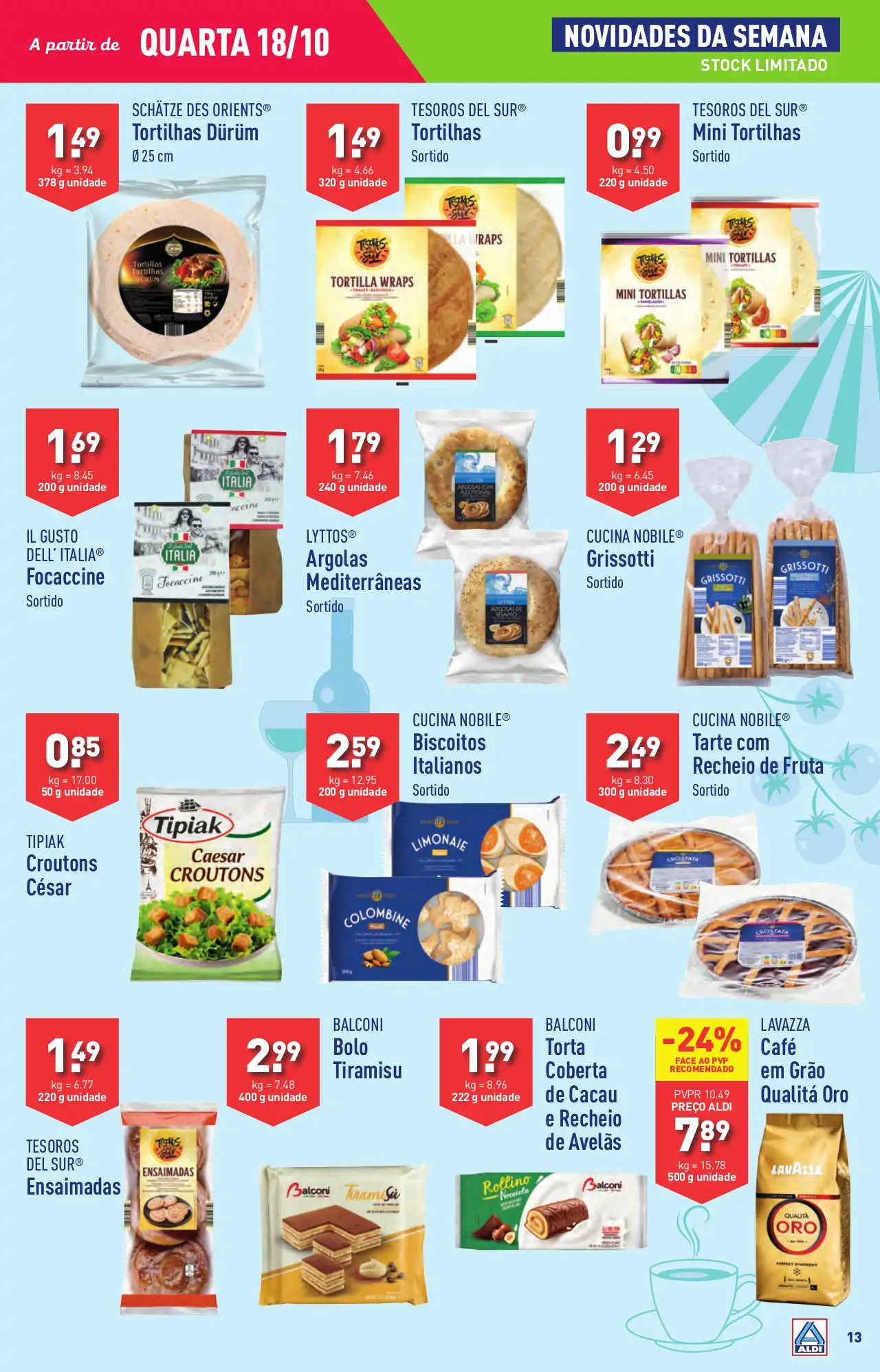 Antevis&atilde;o Folheto ALDI (18 a 24 outubro)