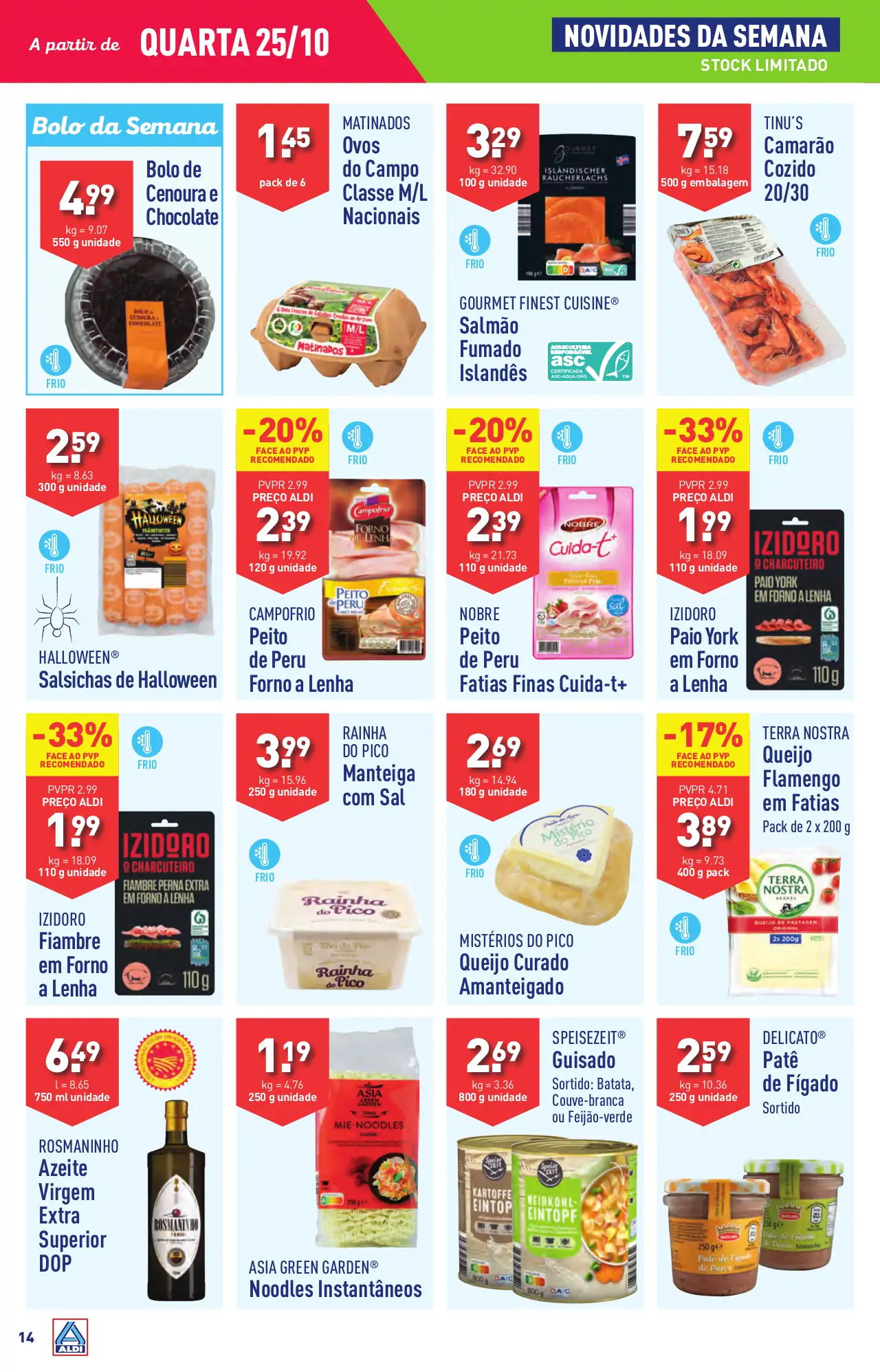Antevis&atilde;o Folheto ALDI (25 a 31 outubro)