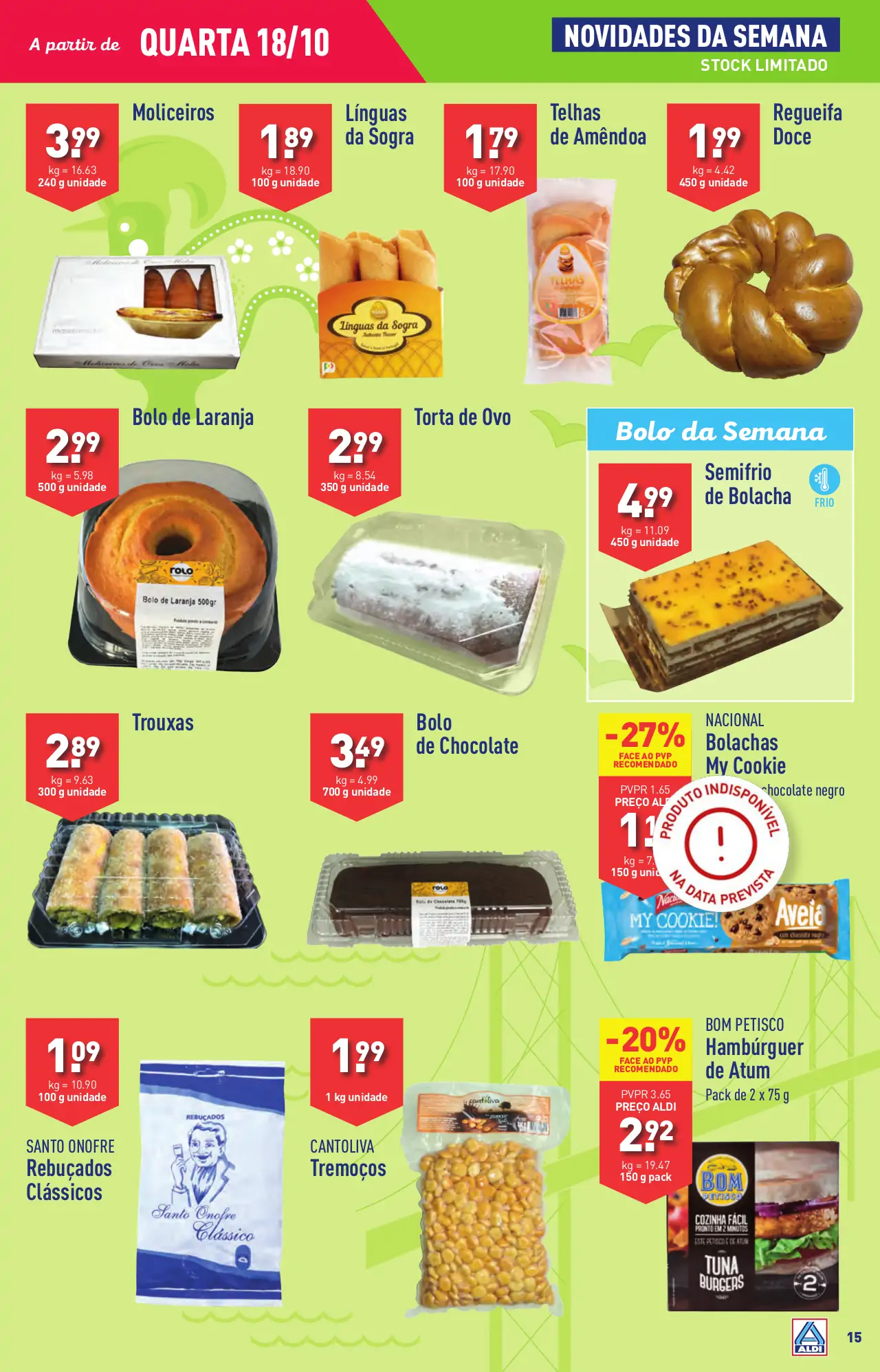 Antevis&atilde;o Folheto ALDI (18 a 24 outubro)