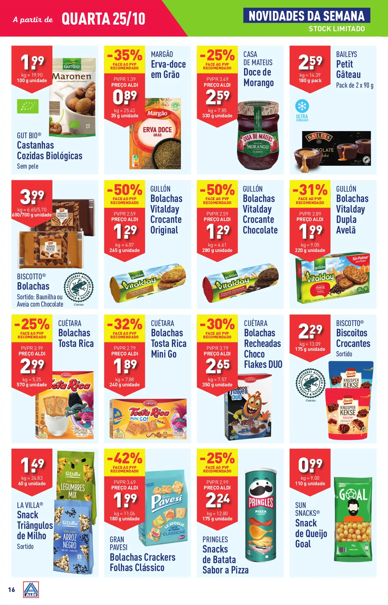 Antevis&atilde;o Folheto ALDI (25 a 31 outubro)