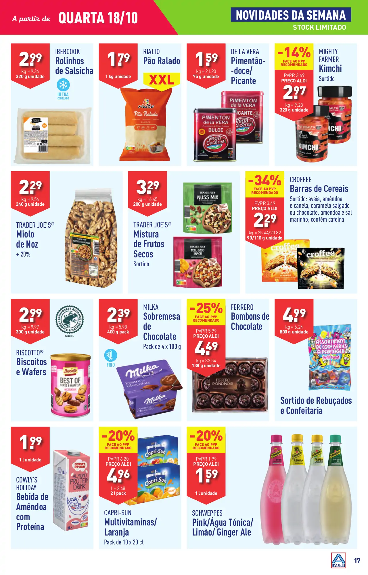 Antevis&atilde;o Folheto ALDI (18 a 24 outubro)