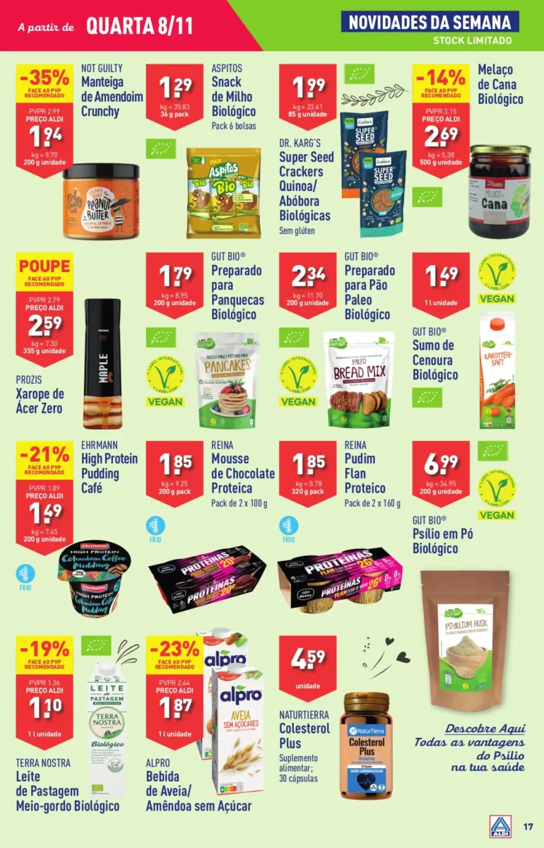 Antevis&atilde;o Folheto ALDI (8 a 14 novembro)