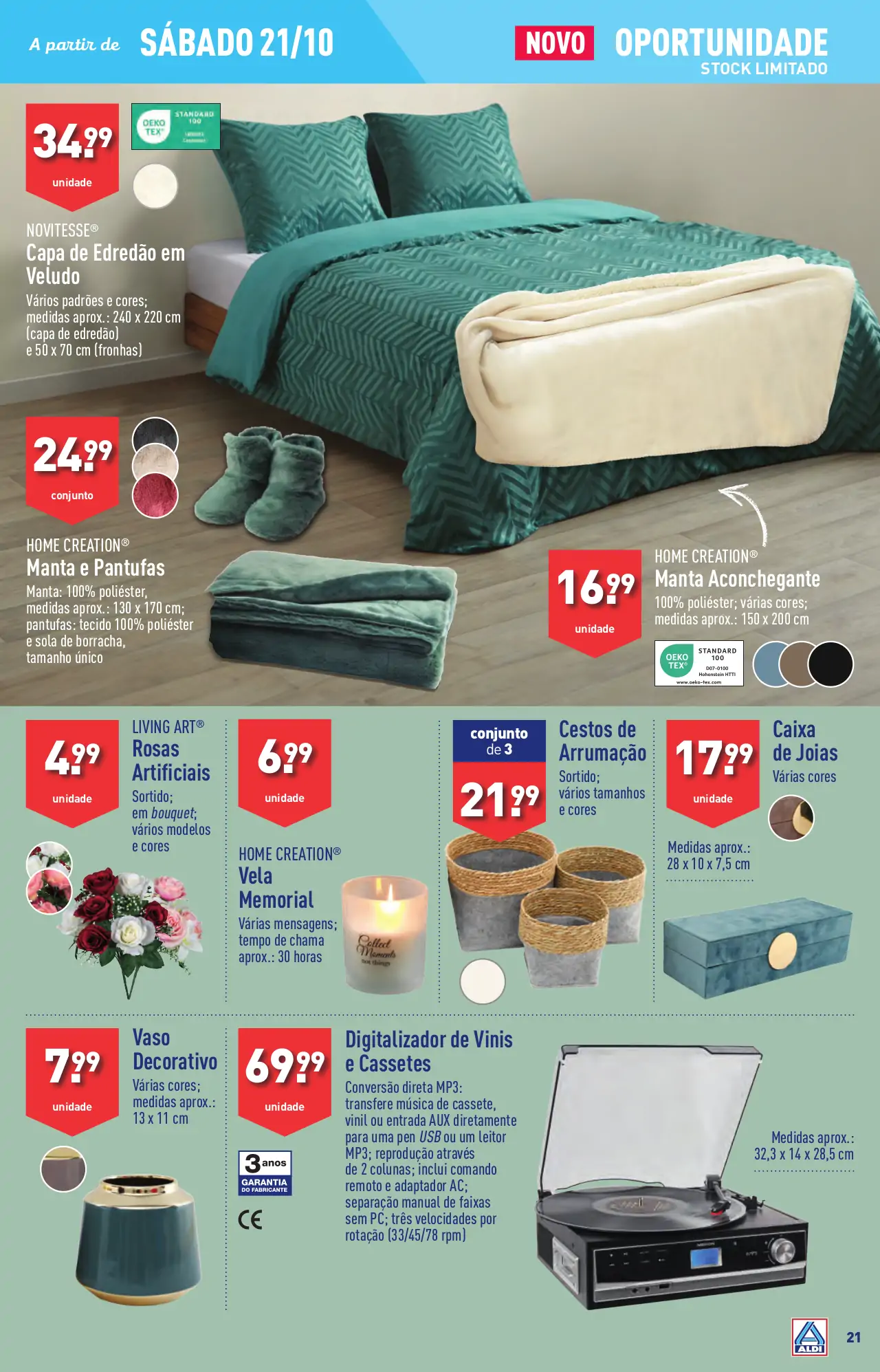 Antevis&atilde;o Folheto ALDI (18 a 24 outubro)