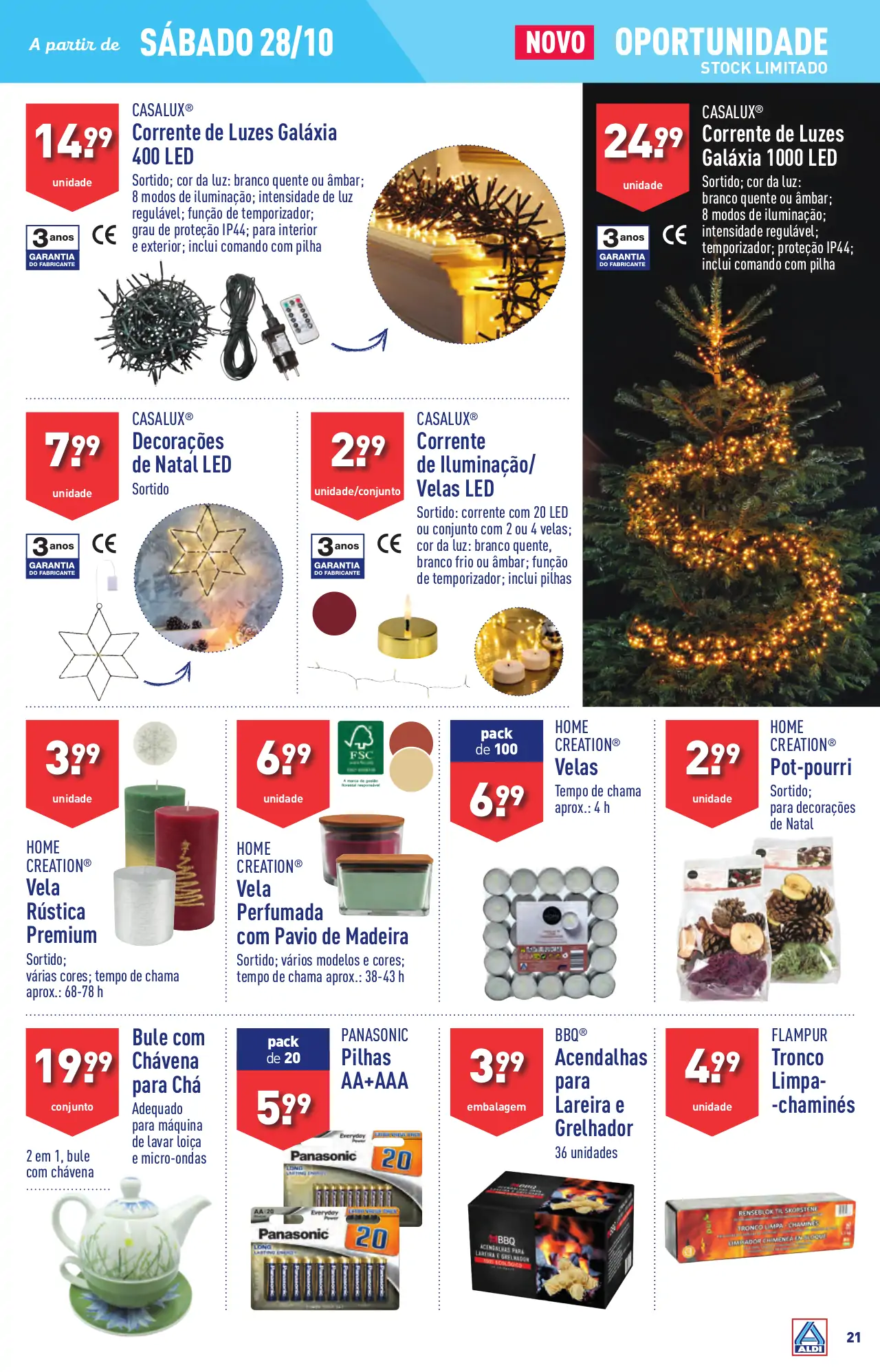 Antevis&atilde;o Folheto ALDI (25 a 31 outubro)